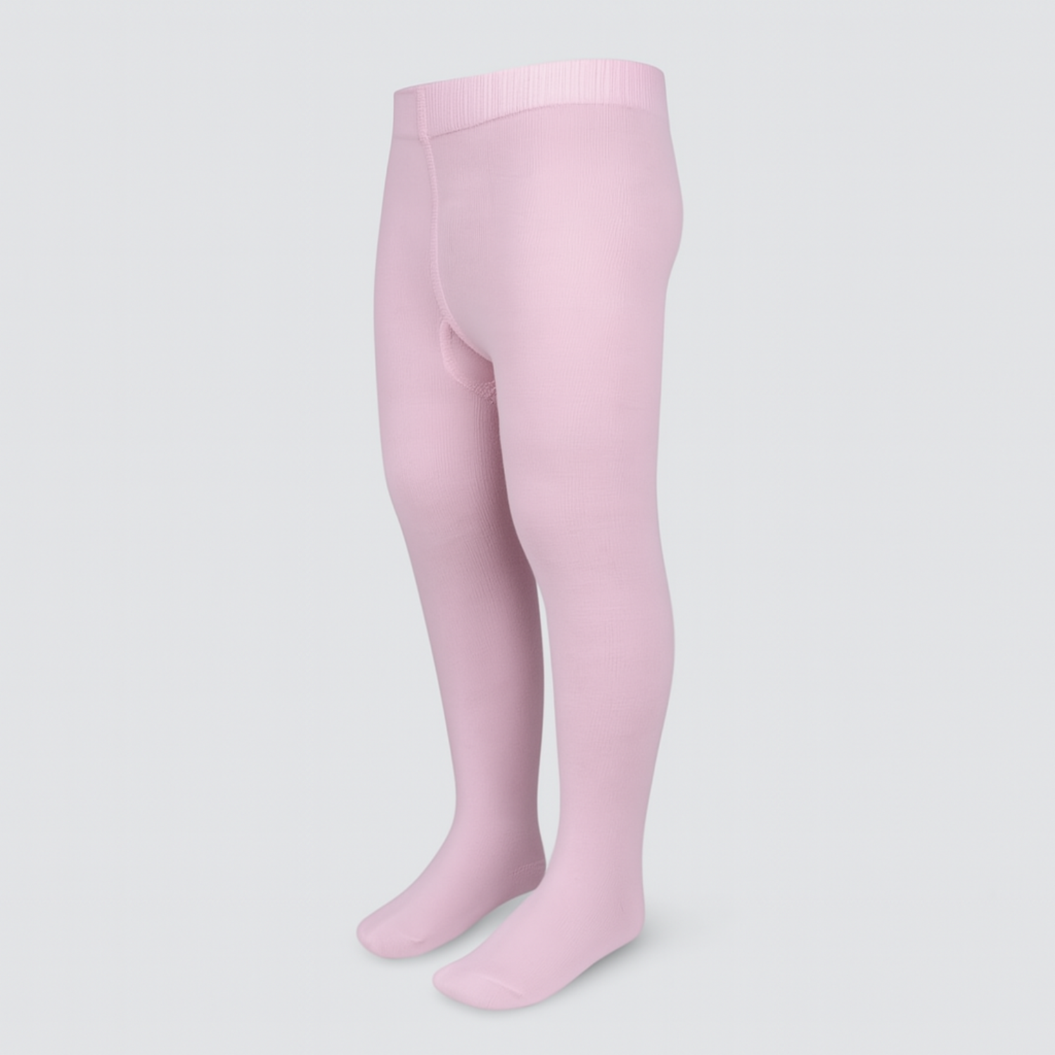 Smile Baby Girls' Full-Length Cotton Tights – Pink | Soft & Stretchable | Ages 1–14 Years