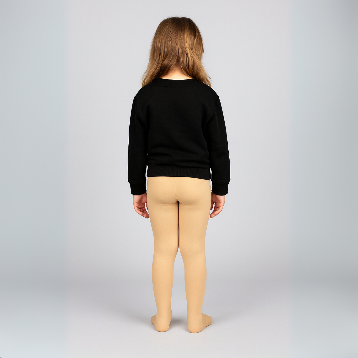 Smile Baby Girls' Full-Length Cotton Tights – Skin | Soft & Stretchable | Ages 1–14 Years