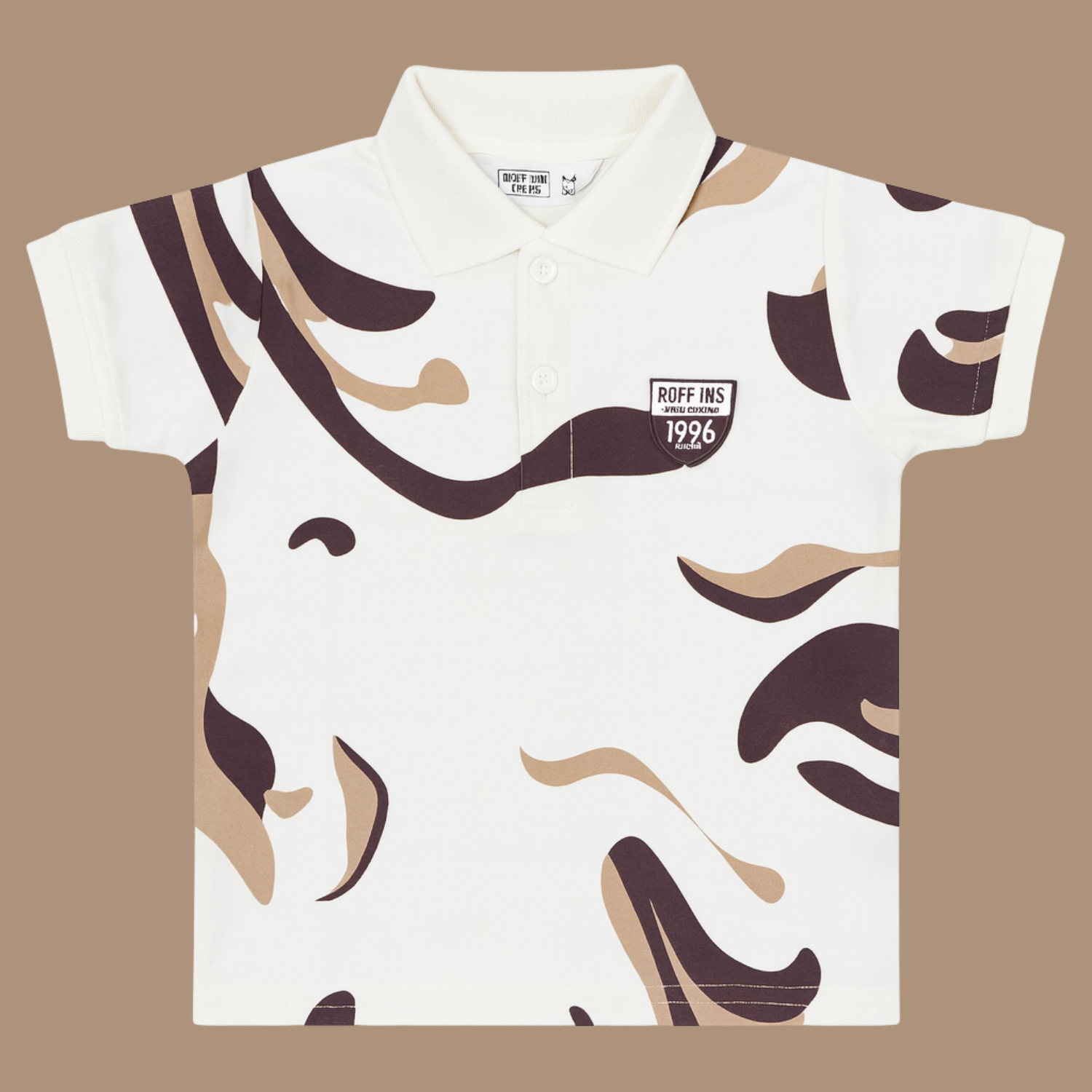 Ruff Jns Boys’ Printed Polo T-Shirt – Stylish Casual Wear (Age 2–14 Years)