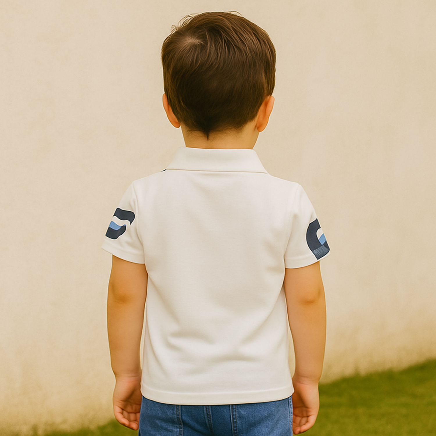 Ruff Jns Boys’ Printed Polo T-Shirt – Stylish Casual Wear (Age 2–14 Years)