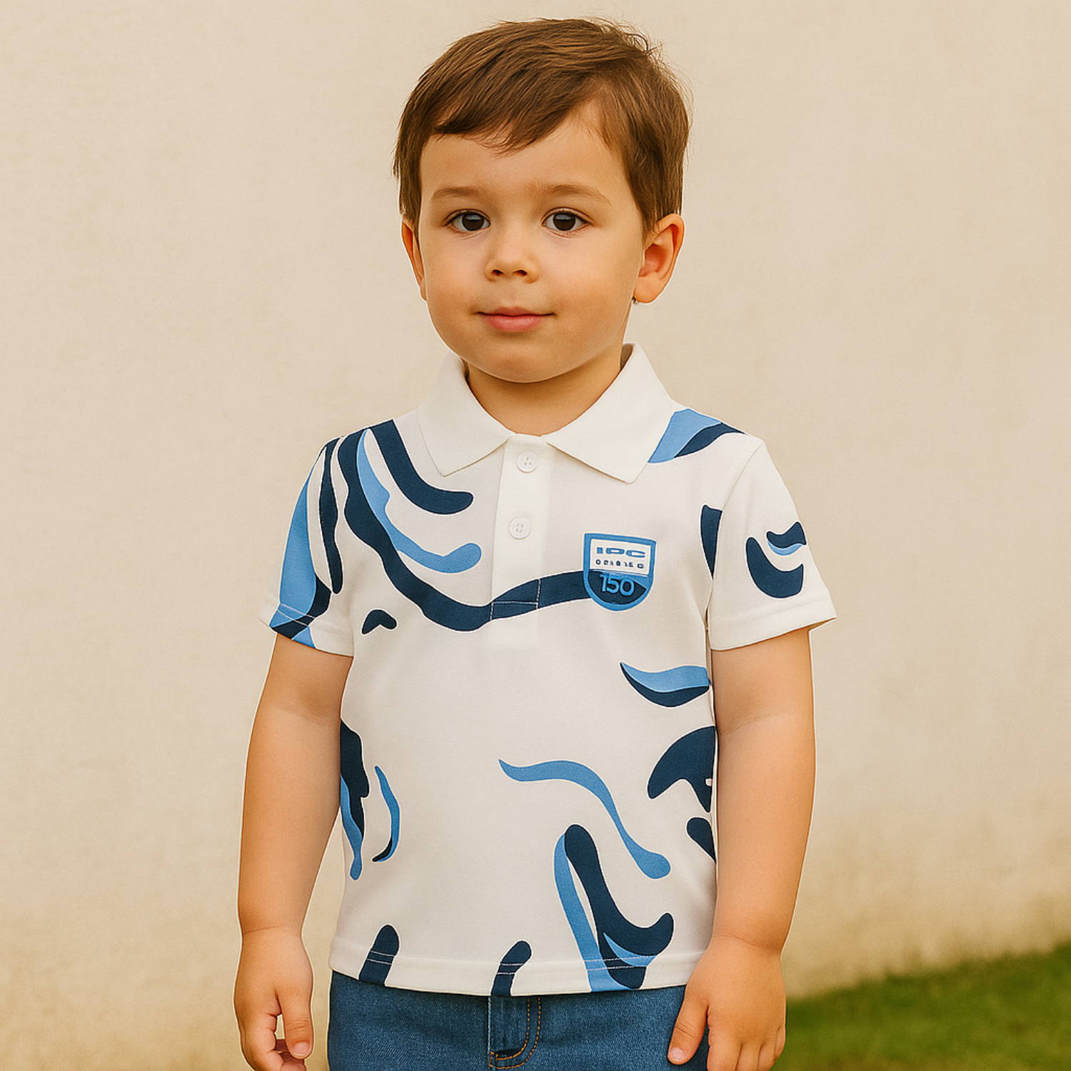 Ruff Jns Boys’ Printed Polo T-Shirt – Stylish Casual Wear (Age 2–14 Years)
