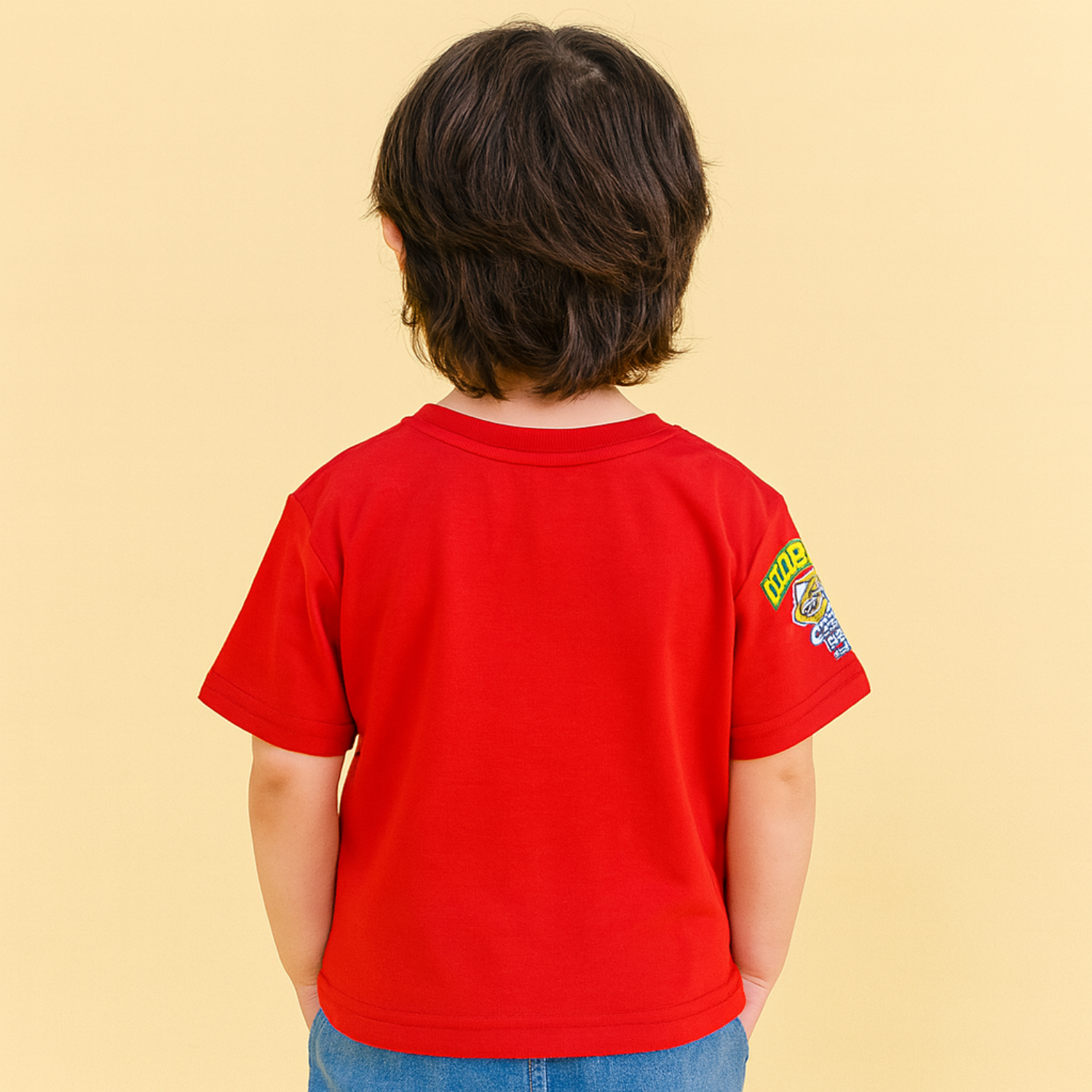 Smile Baby Boys’ "Art Labubu" Cartoon Graphic T-Shirt – 4 to 12 Years – B.Green, Blue, Brown & Red