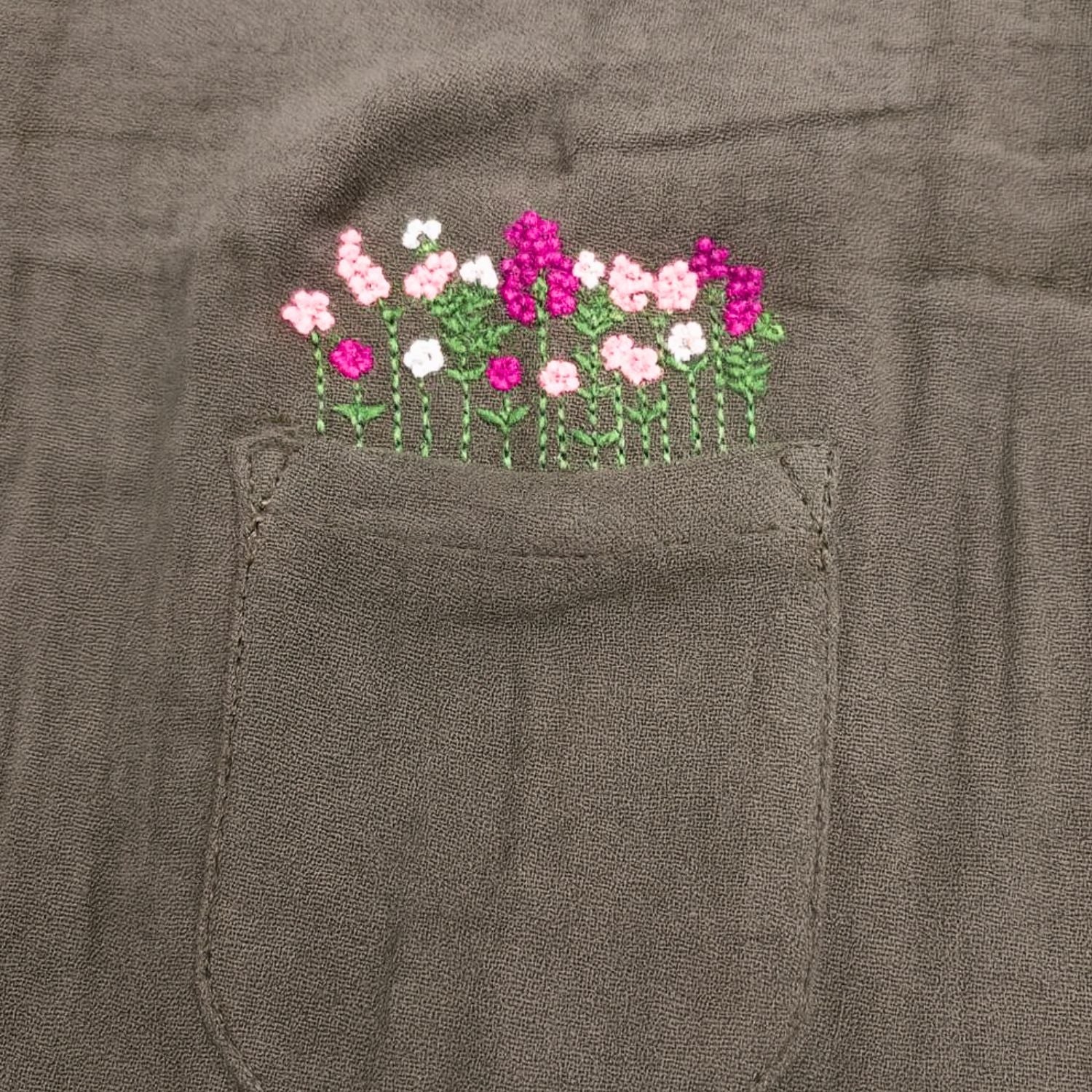 Smile Baby Brown Cotton Two-Piece Outfit for Kids (9 Months – 3 Years)