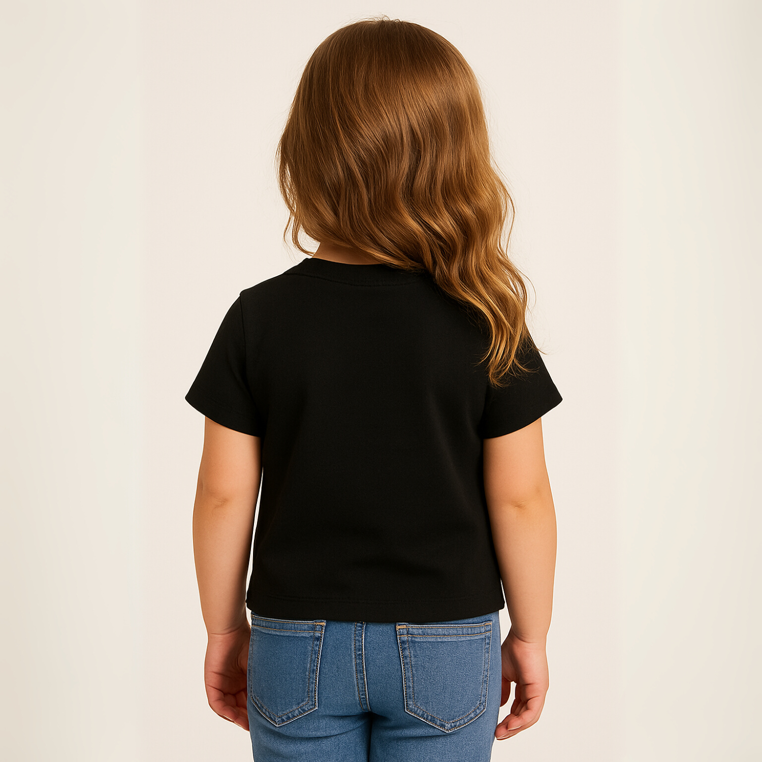 Girls' Elegant Floral Appliqué Crop Top – Red & Black | Reverse X-treme | Age 1–12 Years