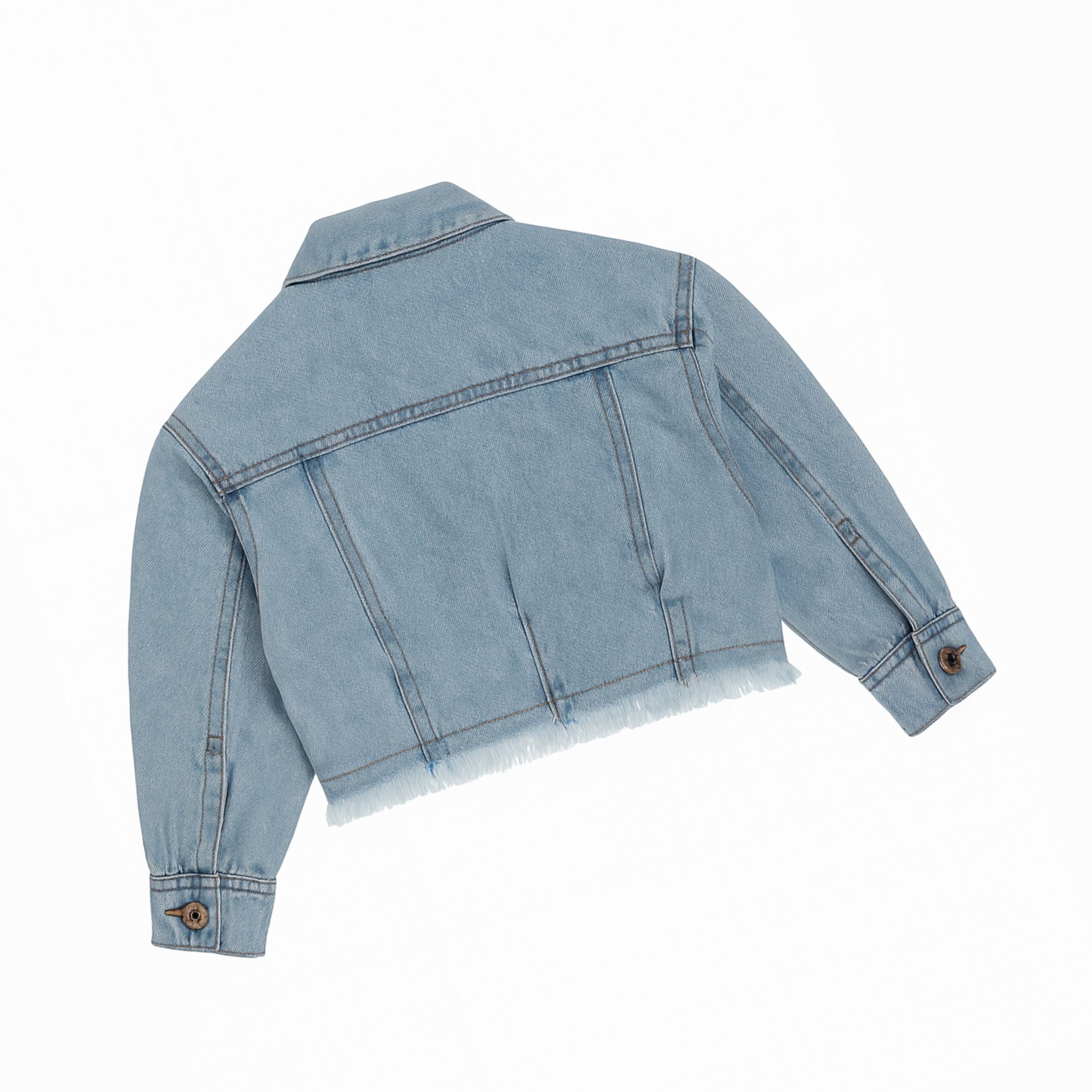 Reverse X-Treme girls’ Pikachu-Themed Denim Jacket | Ages 4–14+ | Light & Dark Denim Variants