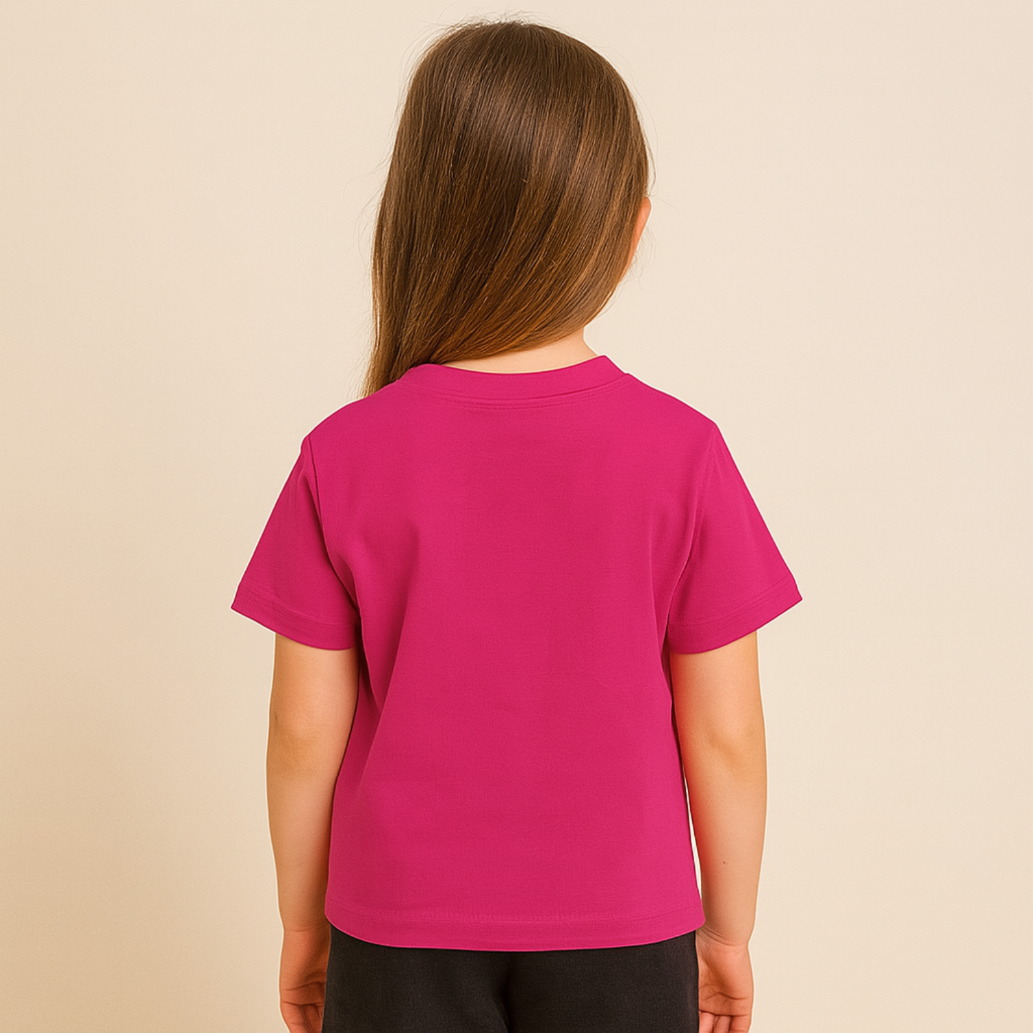 Reverse Xtreme Girls Stylish Graphic Print T-Shirt – Orange , Yellow & Hot Pink | Cute Cartoon Design