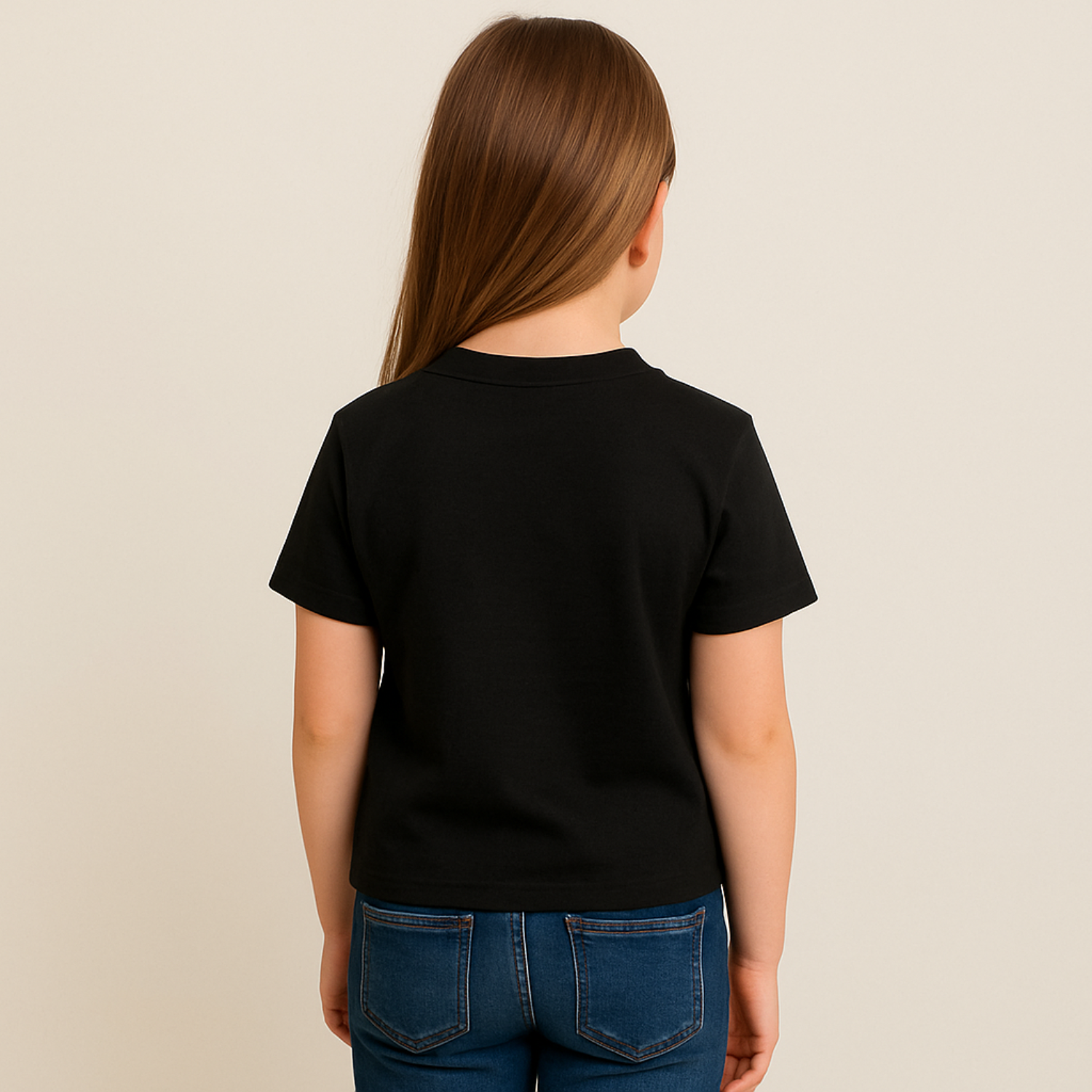 Reverse Xtreme Girls' Glitter Patch T-Shirt (4–12 Years) – Hot Pink, Black