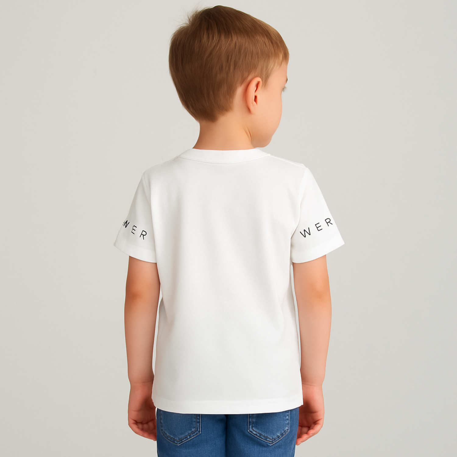 Smile Baby “ROGS” Graphic Print Kids’ T-Shirt – Brown, White & Black