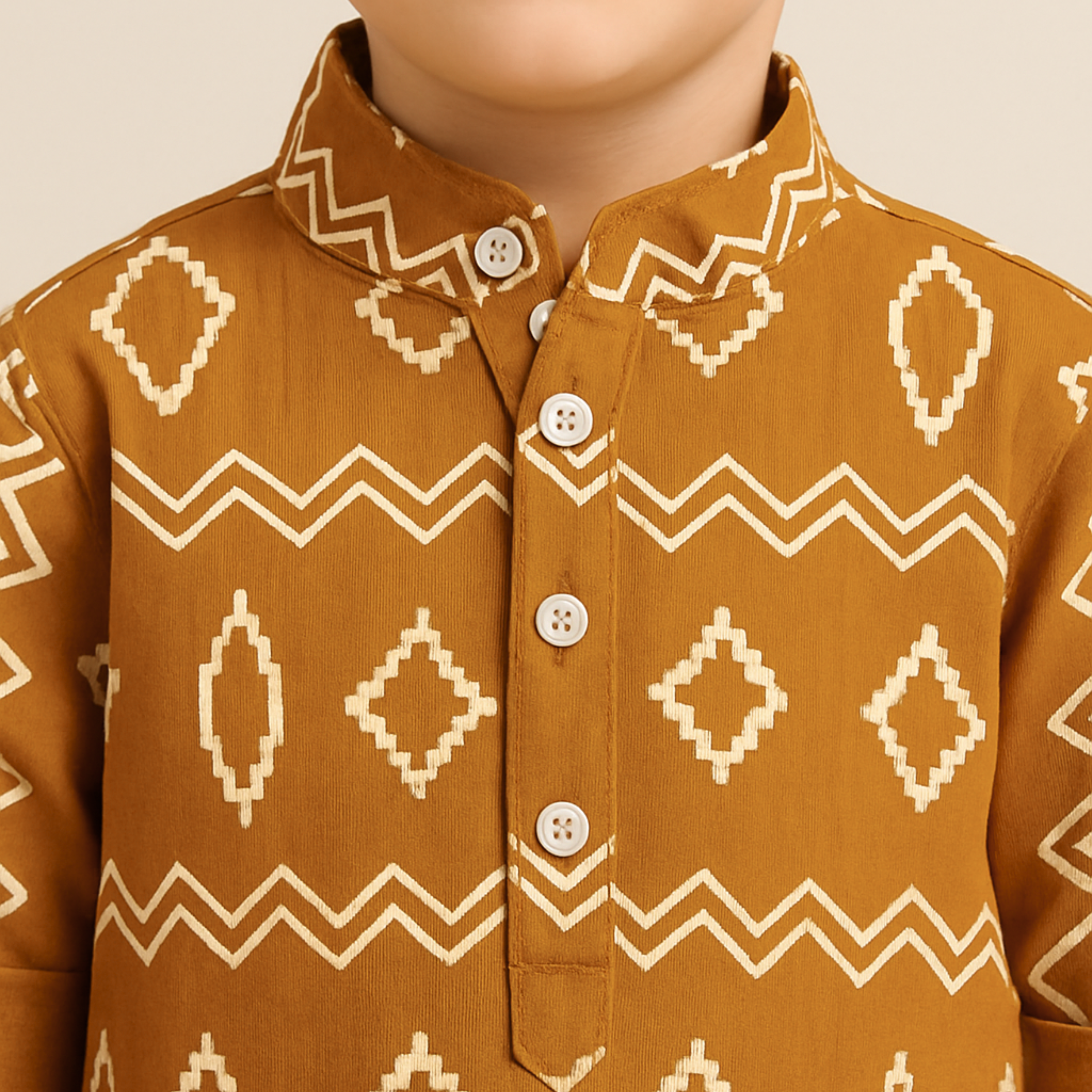BLAZO Boys Ethnic Printed Kurta Shirt | Ages 1-10 Years | Casual & Festive Wear