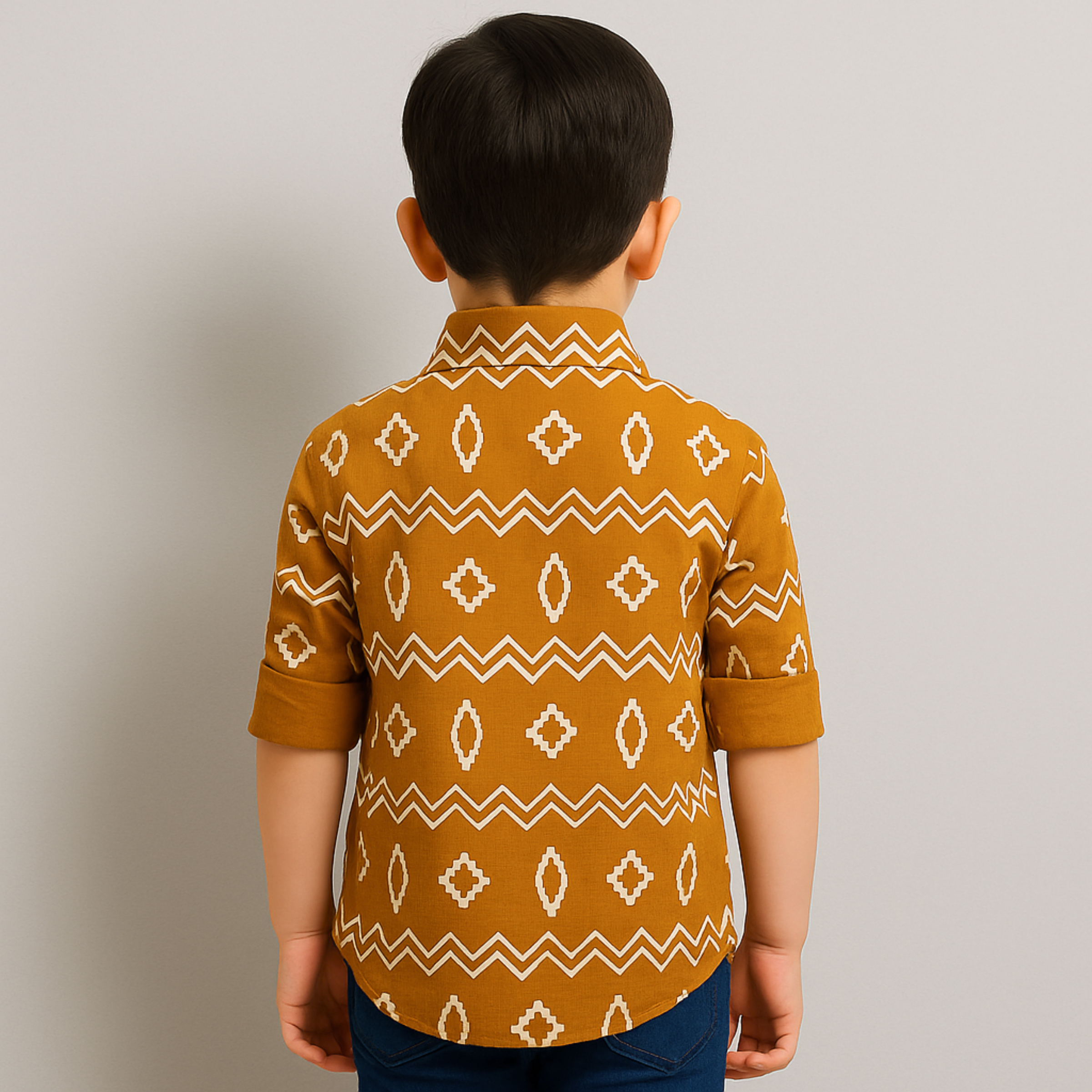 BLAZO Boys Ethnic Printed Kurta Shirt | Ages 1-10 Years | Casual & Festive Wear