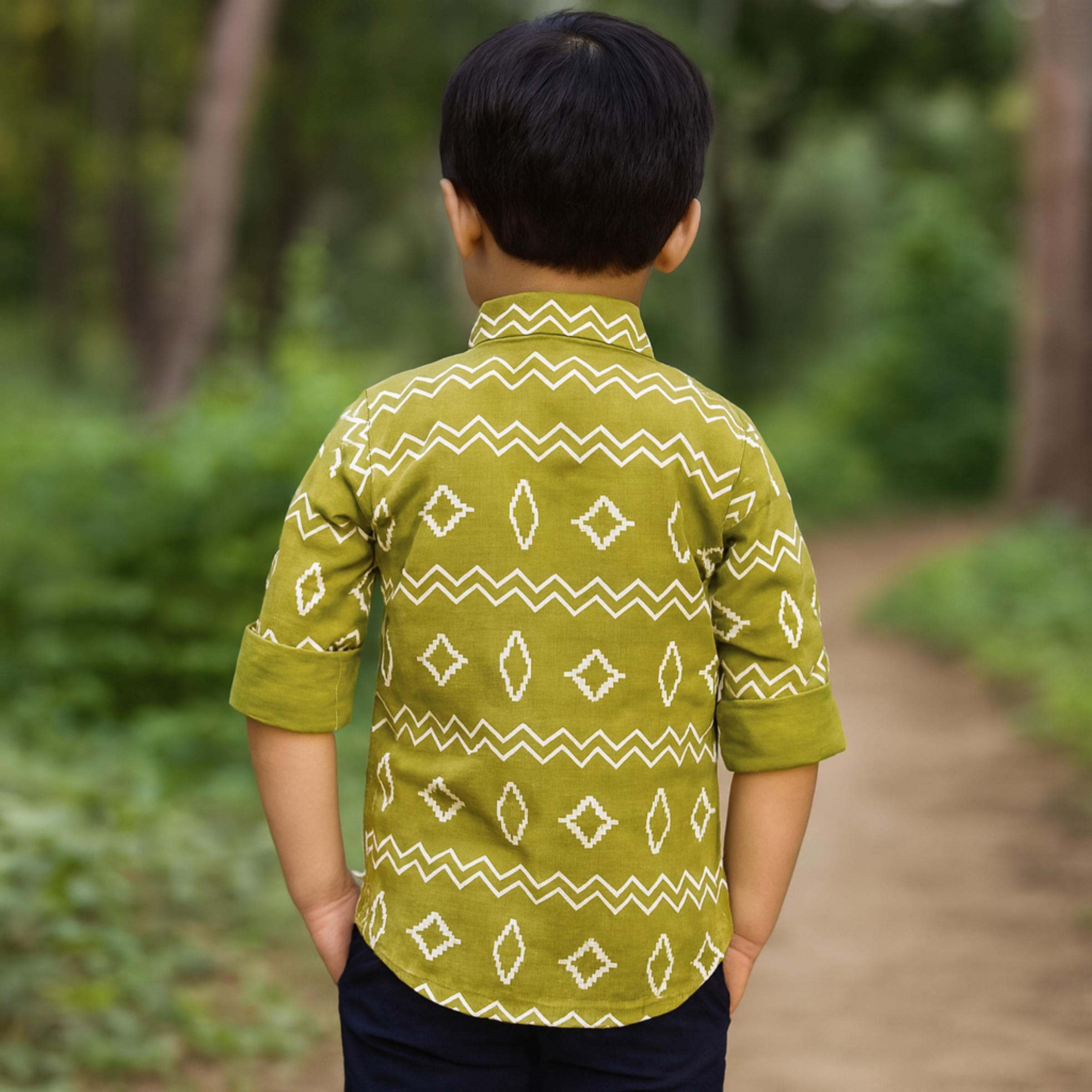 BLAZO Boys Ethnic Printed Kurta Shirt | Ages 1-10 Years | Casual & Festive Wear