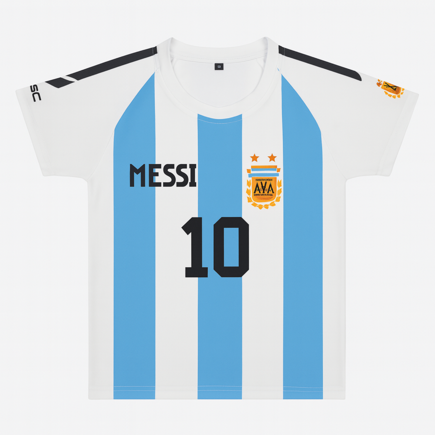 Red Sound Messi Argentina Jersey for Kids (Age 5–12 Years) – Iconic Football T-Shirt