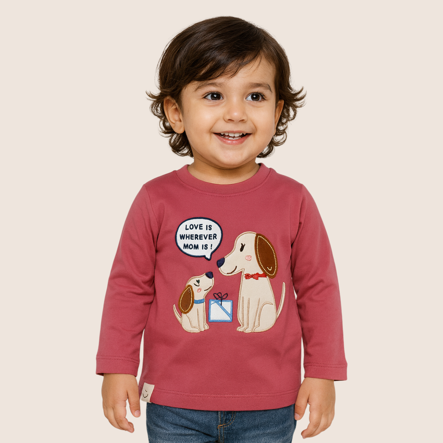 OLLYPOP “Home is Wherever” Full Sleeve Cotton Tee – 0–4Y