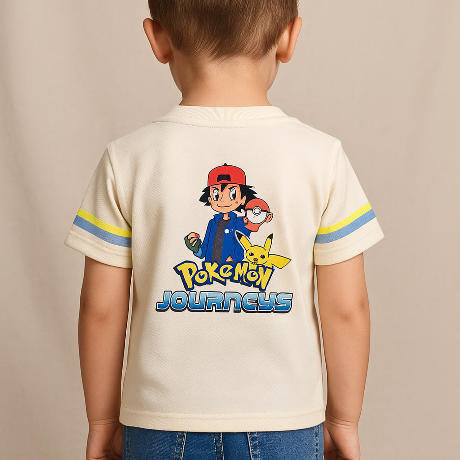 SKETCH Pokémon Pikachu Printed Cotton T-Shirt for Boys (18 Months–12 Years)