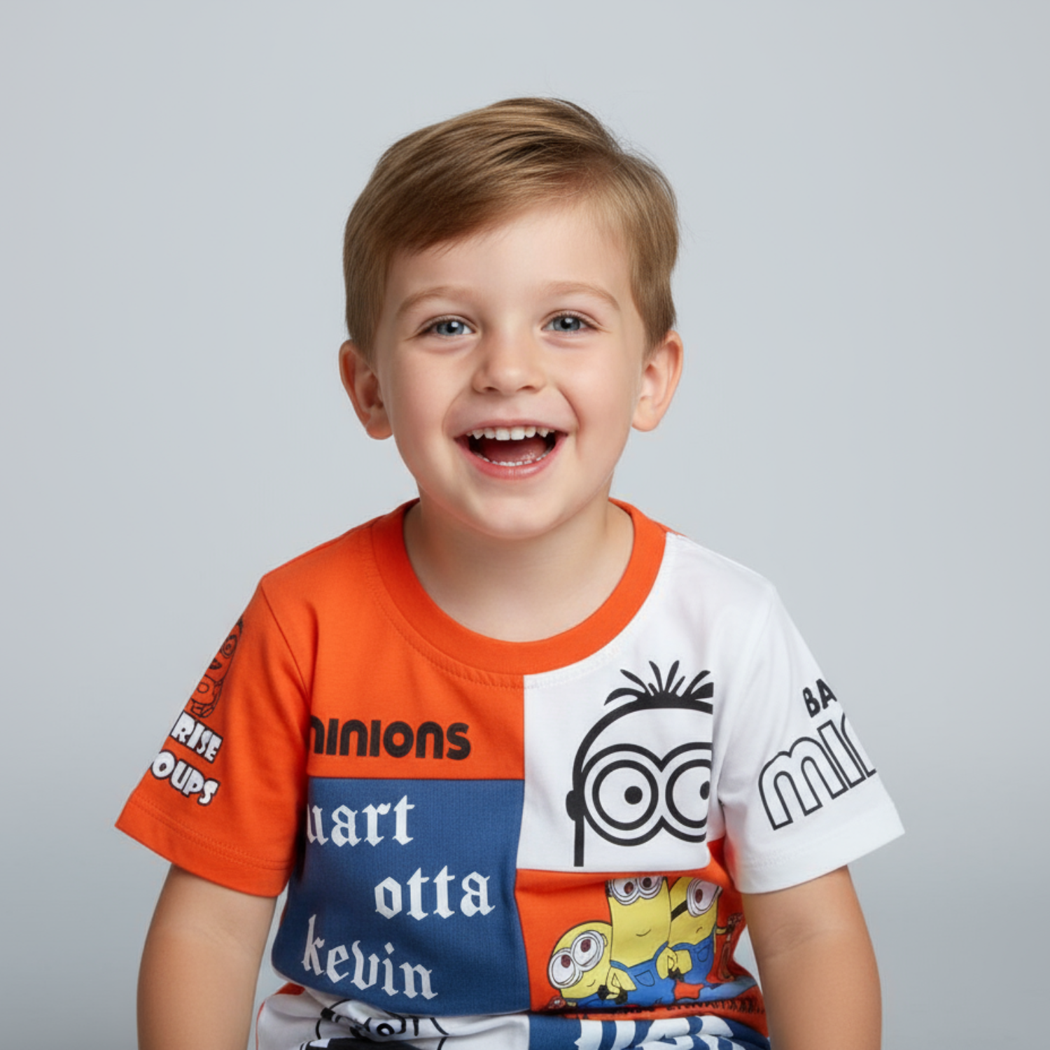 SKETCH Minions Graphic Cotton T-Shirt for Boys (18 Months–12 Years)