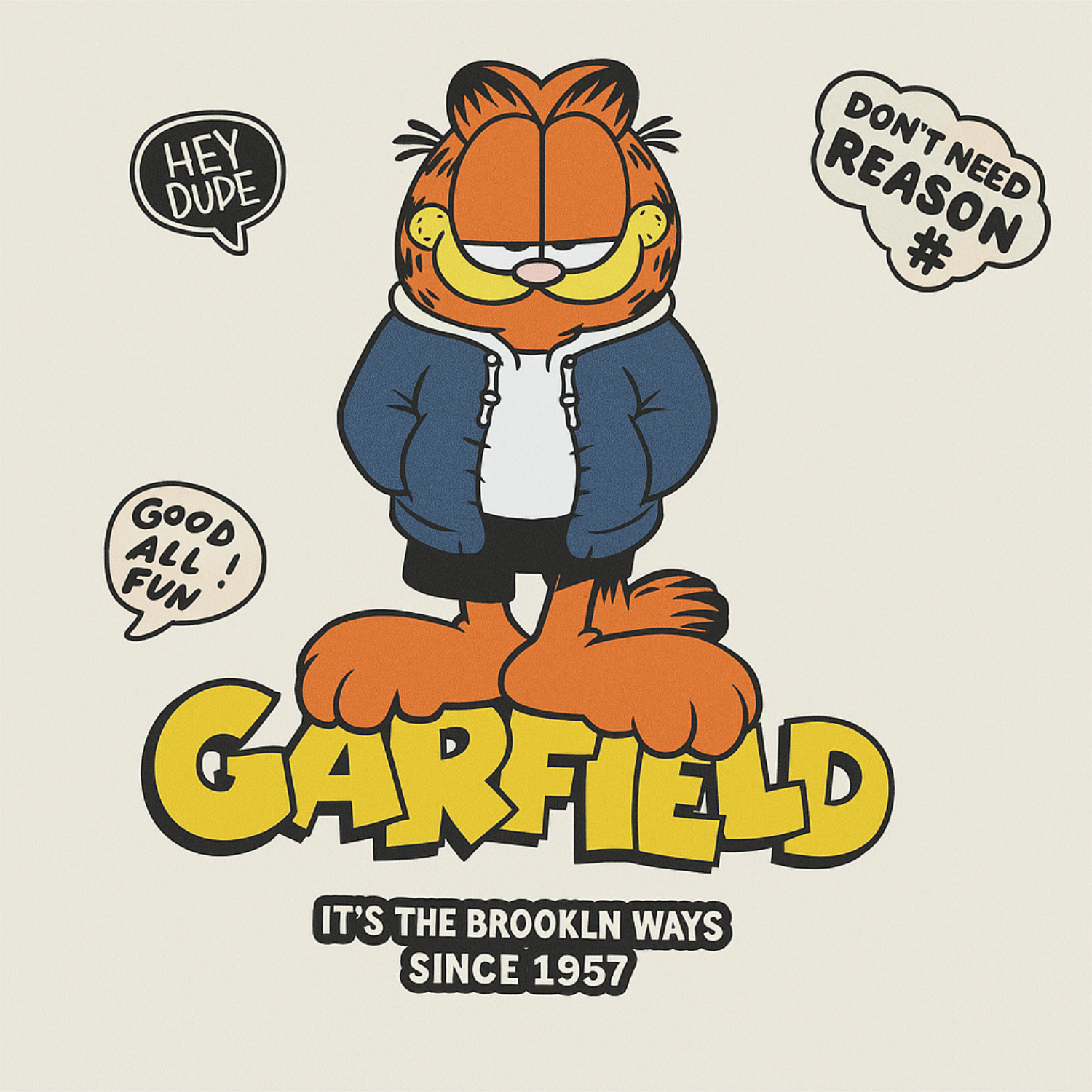 SKETCH Garfield Printed Cotton T-Shirt for Boys (18 Months–12 Years)