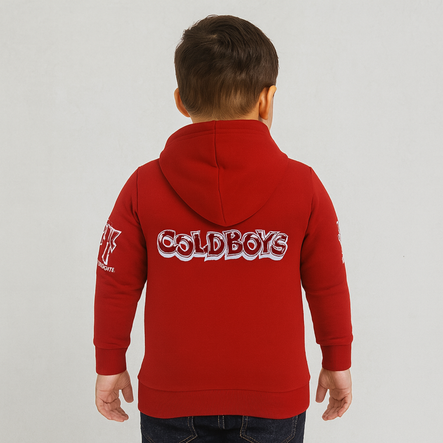 Red Sound Boys Casual Cotton T-Shirt – Stylish Everyday Wear (Red & Cobalt)