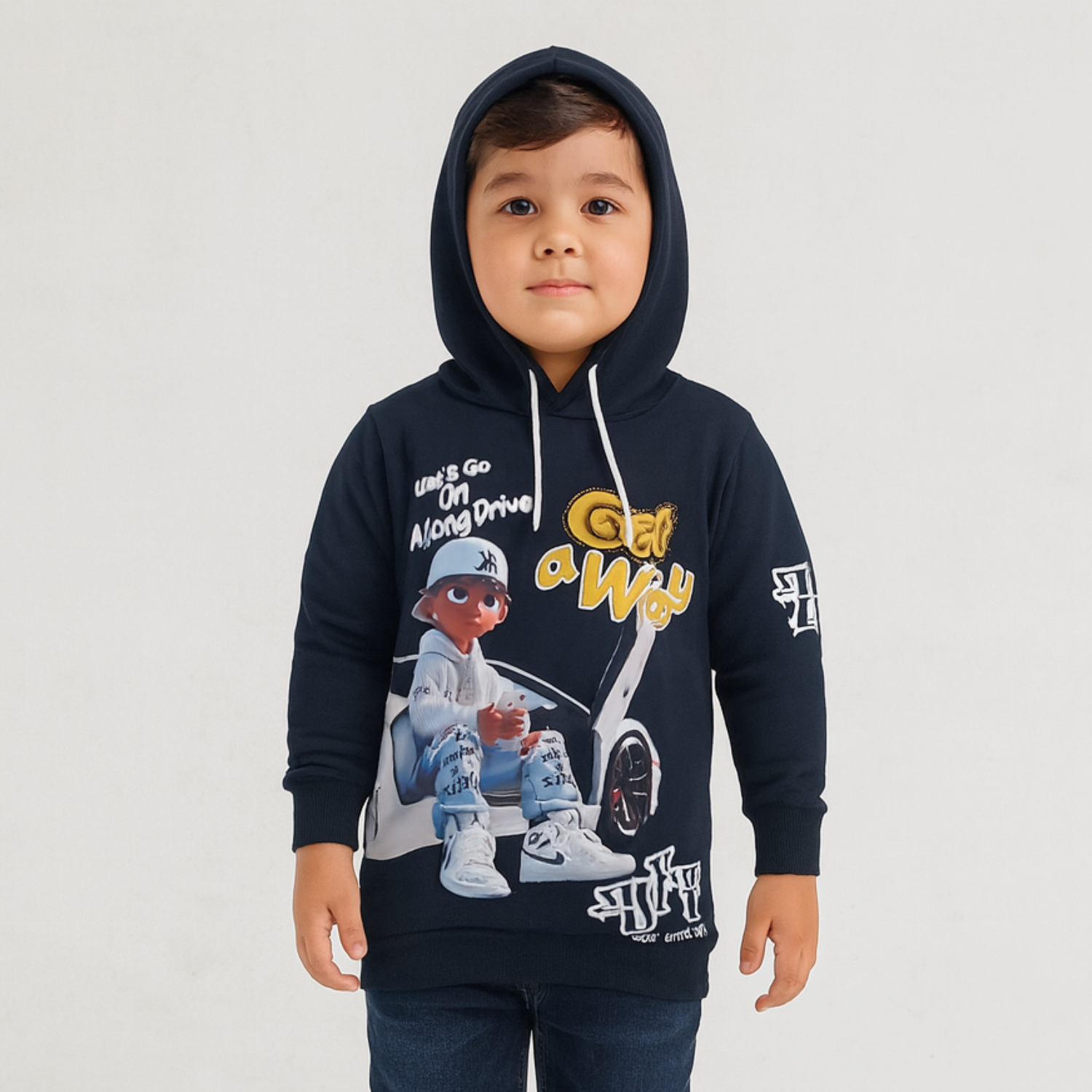 Red Sound Boys Casual Cotton T-Shirt – Stylish Everyday Wear (Red & Cobalt)