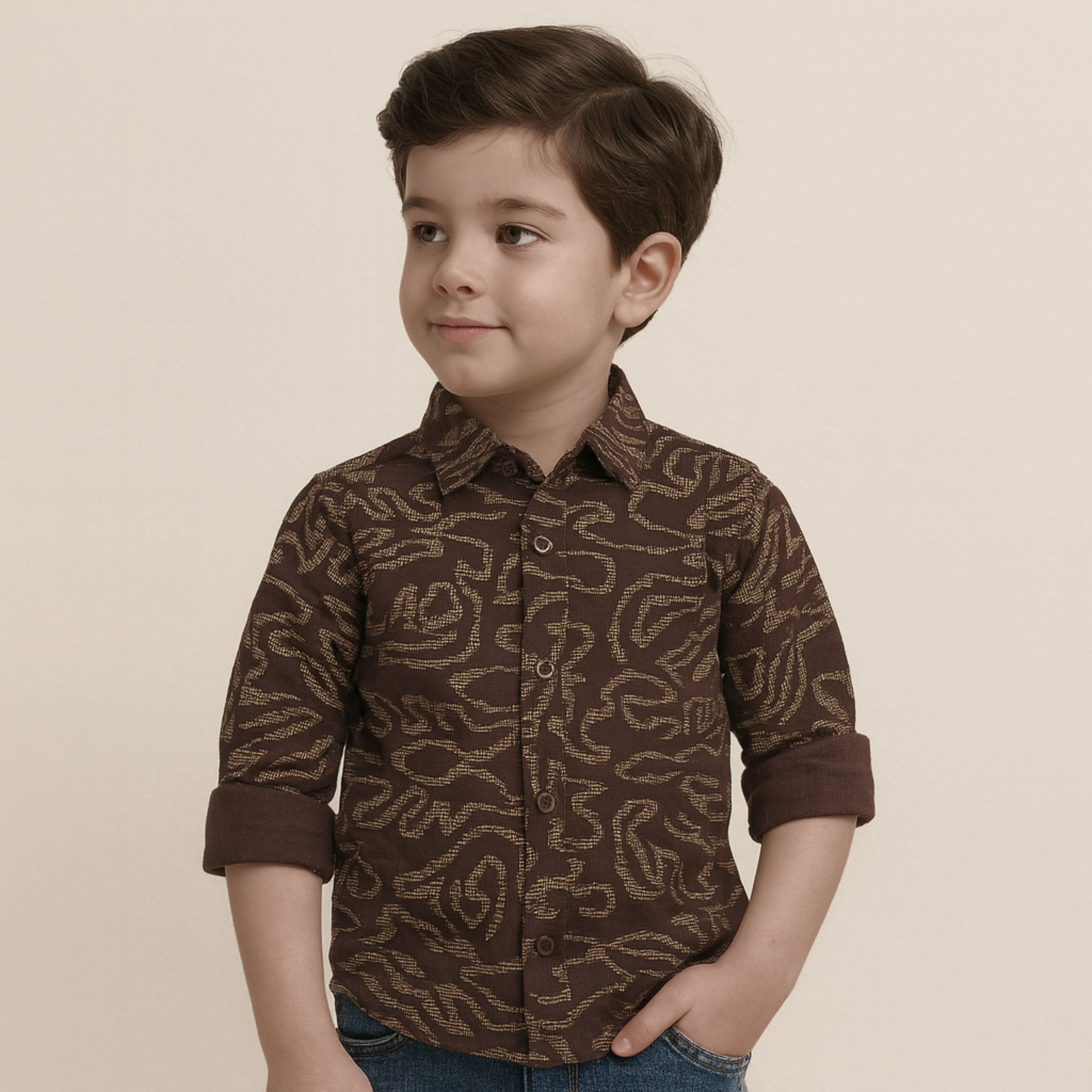 Blazo Boys’ Cadbury Printed Full Sleeve Shirt | Ages 1–10 Years