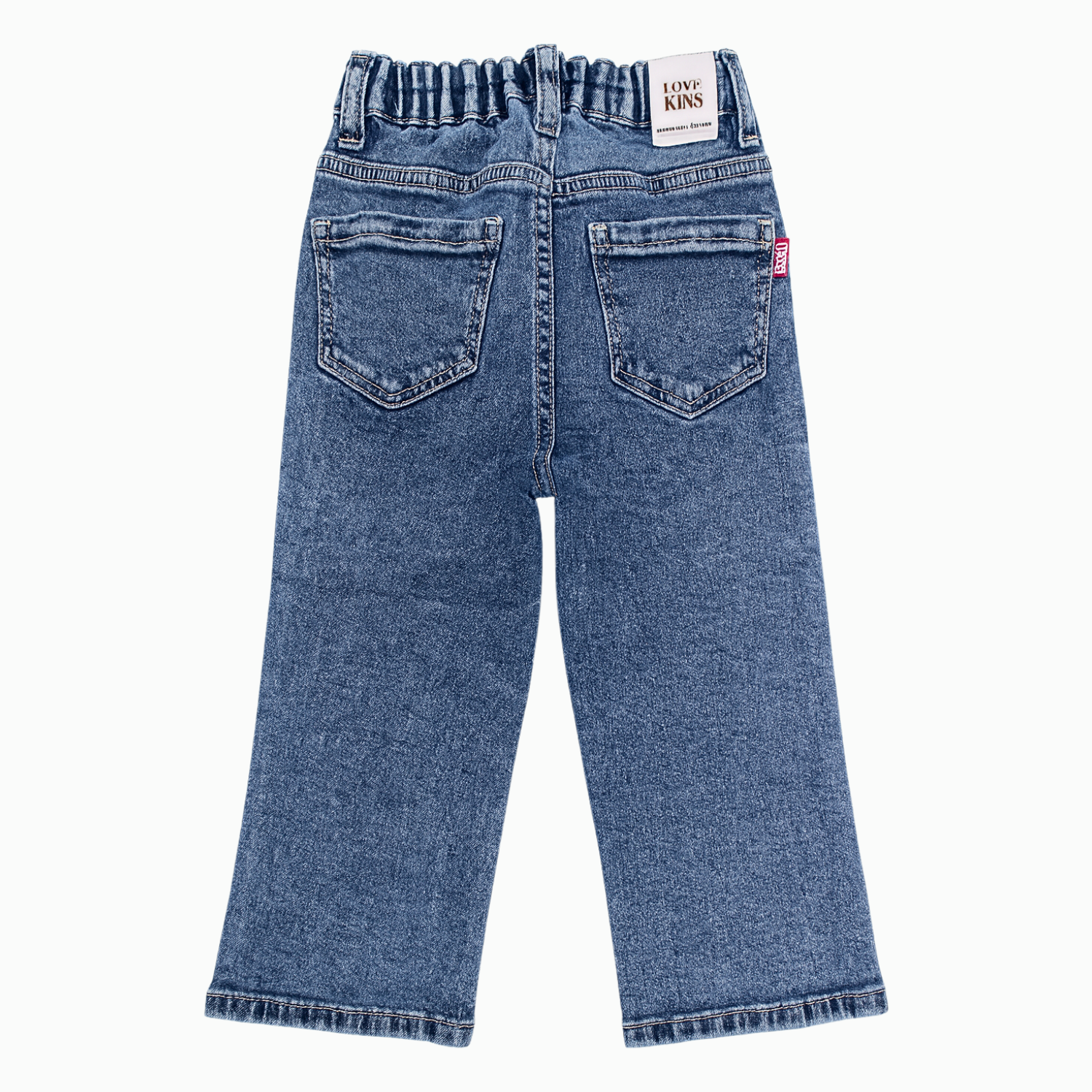 LOVEKINS Girls’ Patch Denim Jeans – Trendy Embroidered & Crochet Design (1-5 Years)