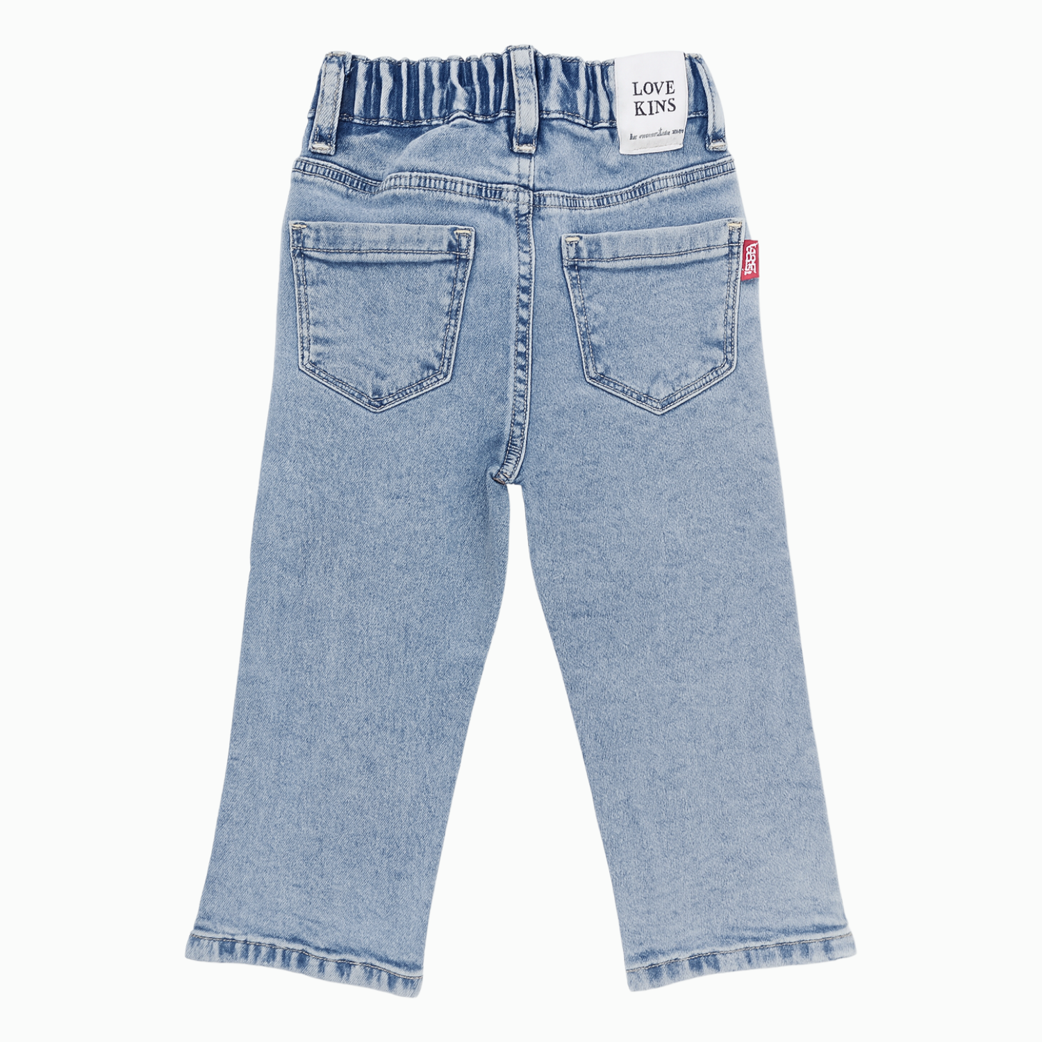 LOVEKINS Girls’ Patch Denim Jeans – Trendy Embroidered & Crochet Design (1-5 Years)