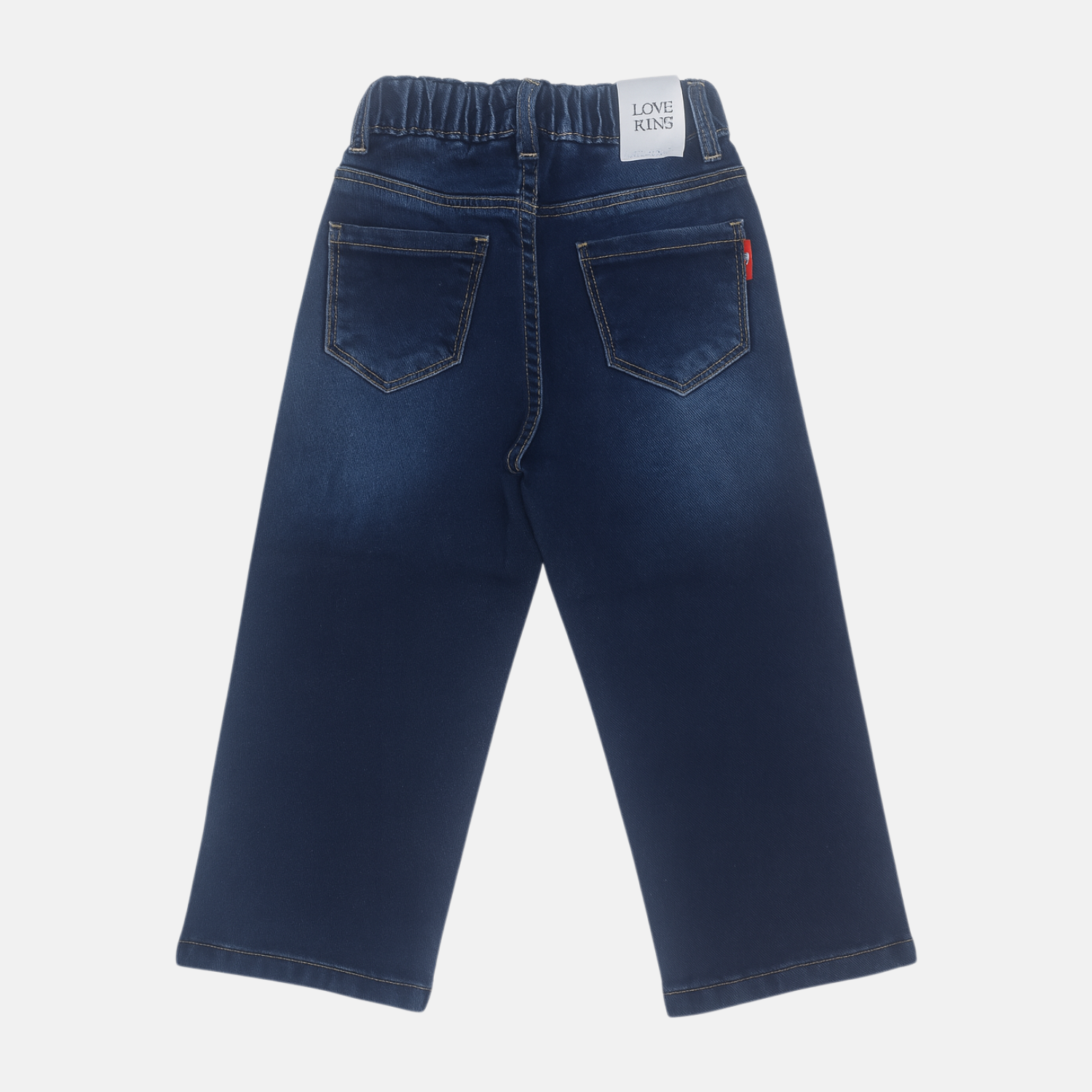 Girls Dark Blue Denim Jeans – LOVEKINS (Age 18M–6Y)