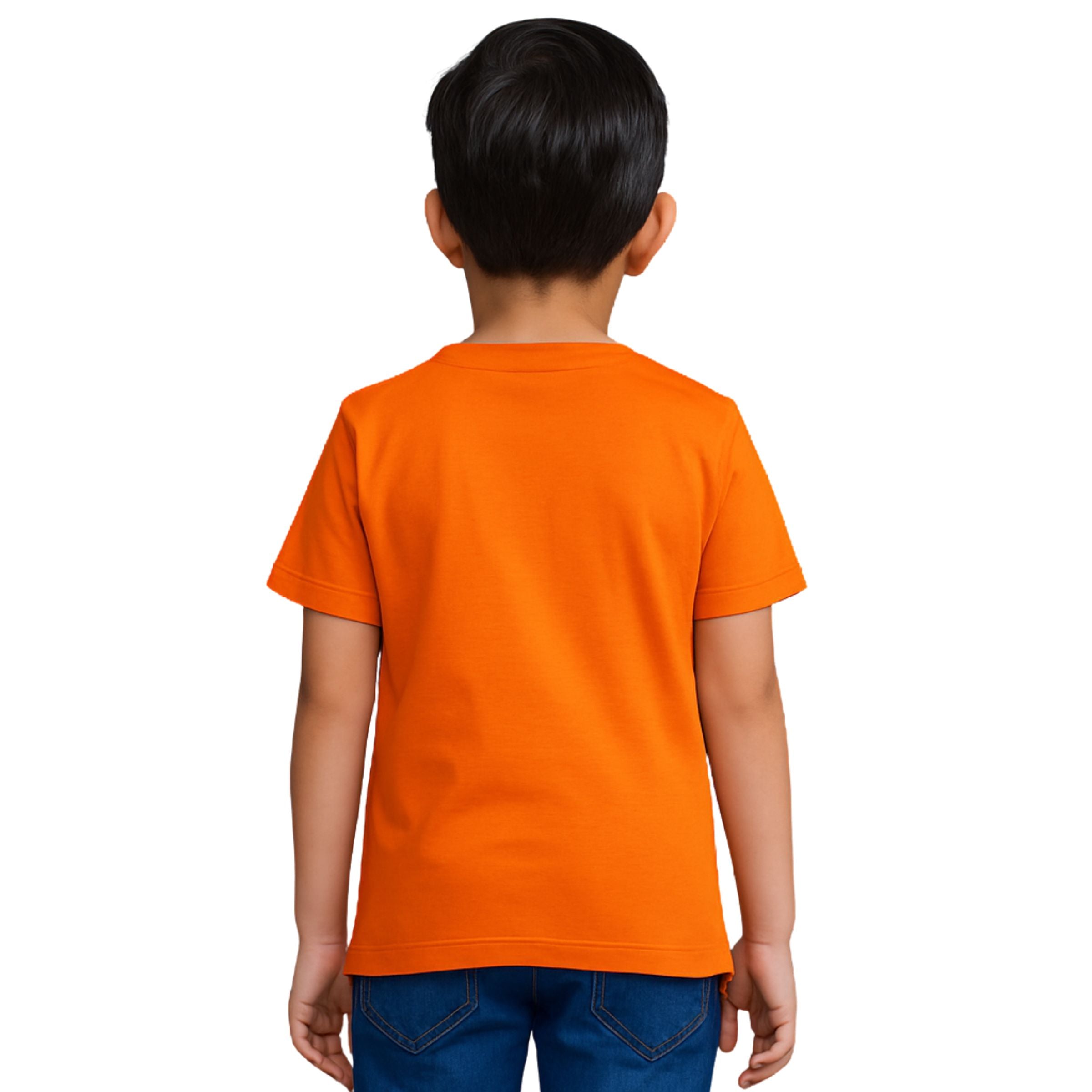 Smile Baby "Yellow is the Color of Happiness" Graphic T-Shirt for Boys – Orange | 4 to 14 Years