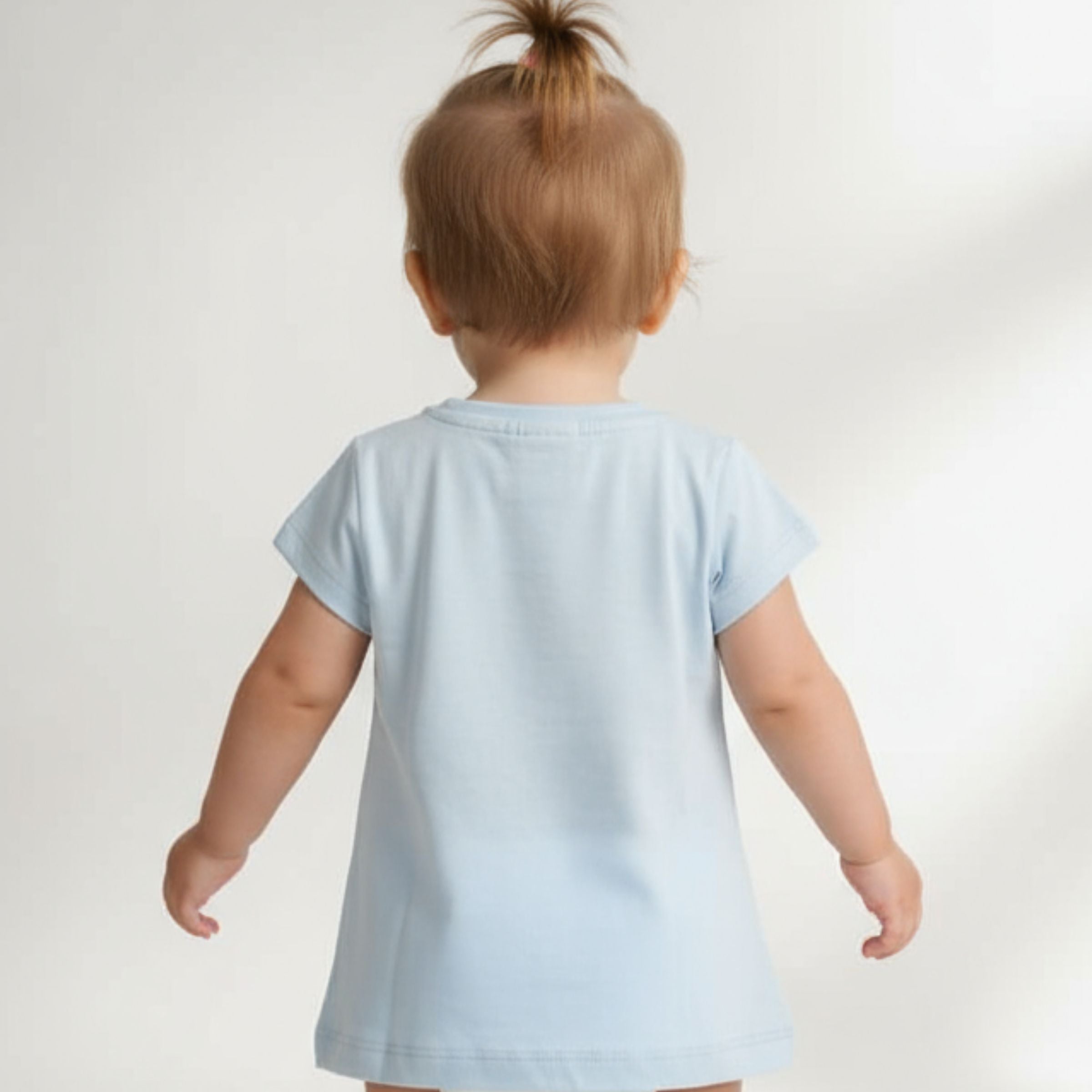 Ollypop Baby Girl Disney Princess “Tiana” Printed Cotton T-Shirt | Soft Short Sleeves Top | Age 12 Months to 3 Years