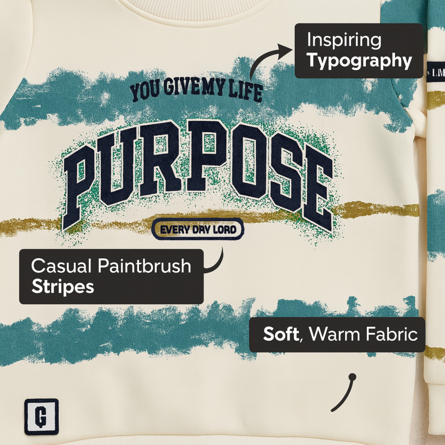 Smile Baby Boys' Cotton Sweatshirt – “Purpose” Print | 2 to 12 Years