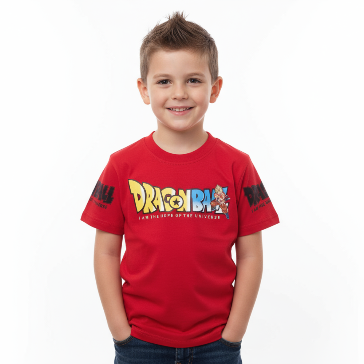 Smile Baby “Dragon Ball” Graphic Kids’ T-Shirt – Green, Black & Red