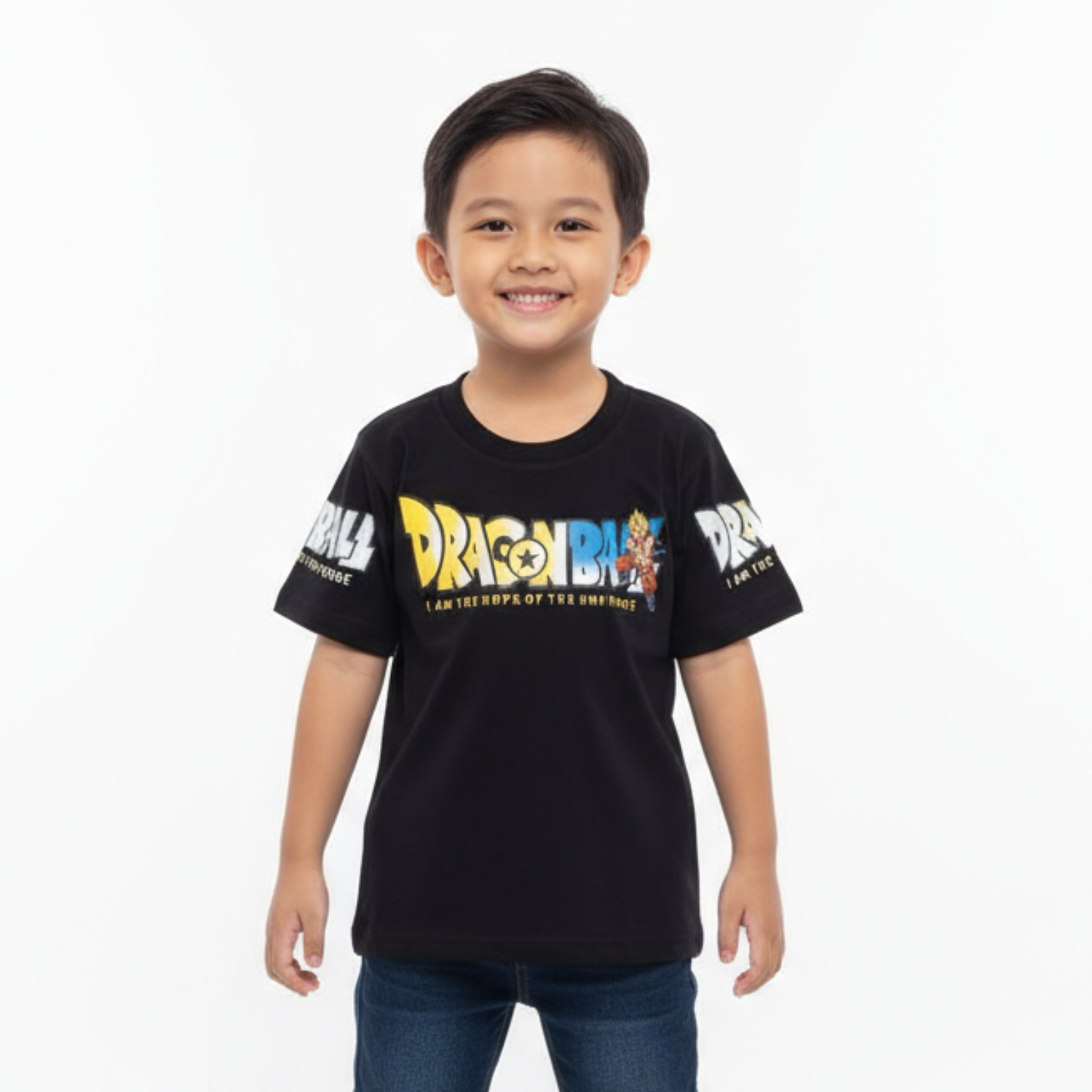 Smile Baby “Dragon Ball” Graphic Kids’ T-Shirt – Green, Black & Red