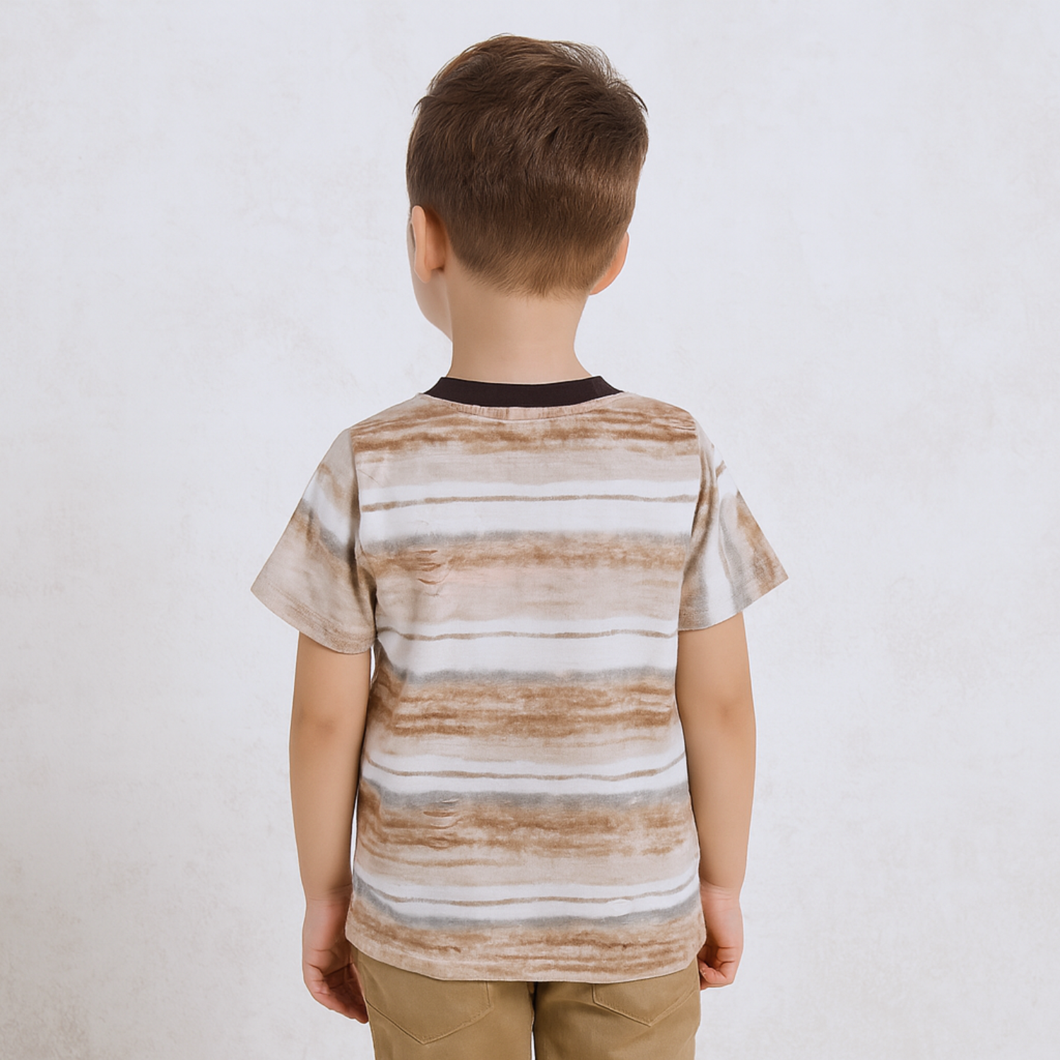 Red Sound Boys Printed Cotton T-Shirt – “Begin Everything is just Right” Graphic Tee