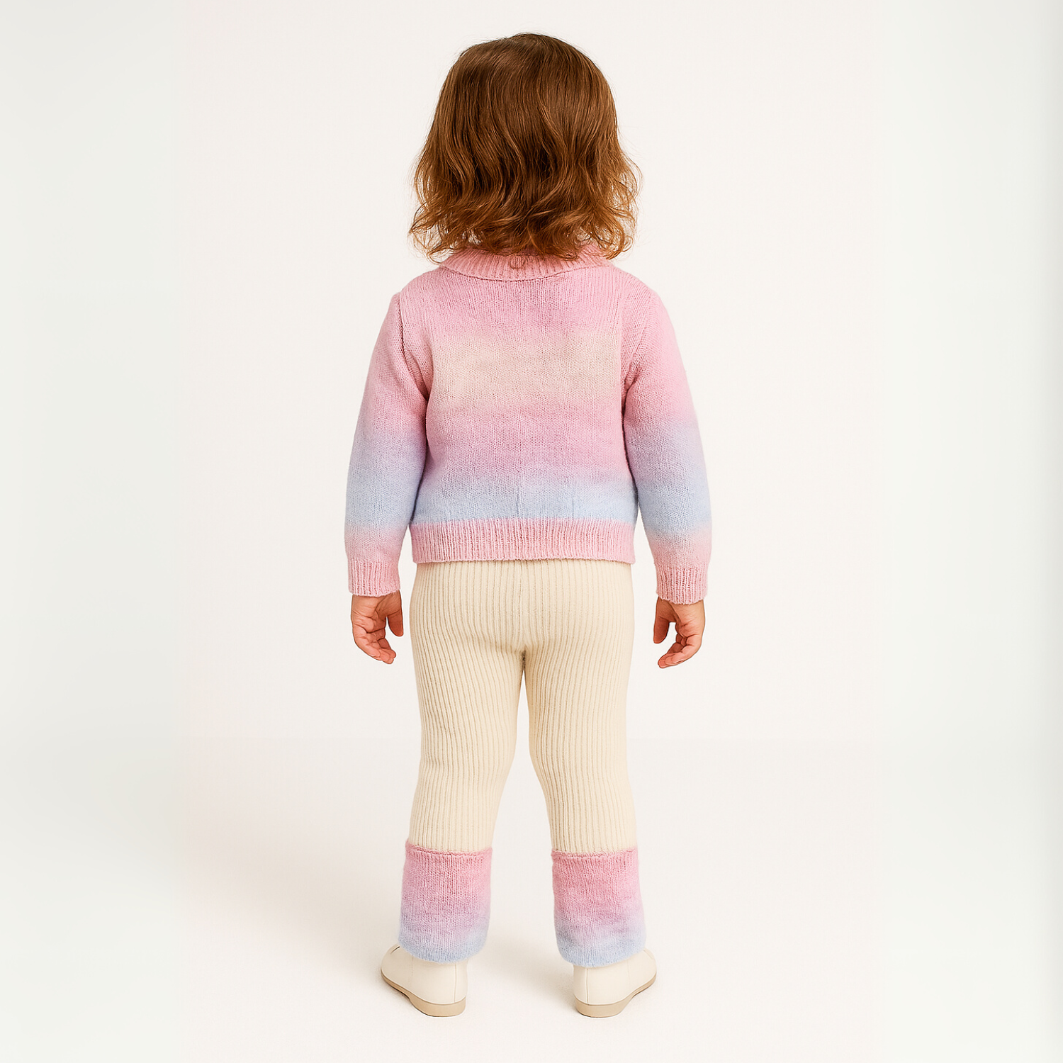 Smile Baby™ Rainbow Knit Sweater & Ribbed Pant Set – Age 6M to 24M