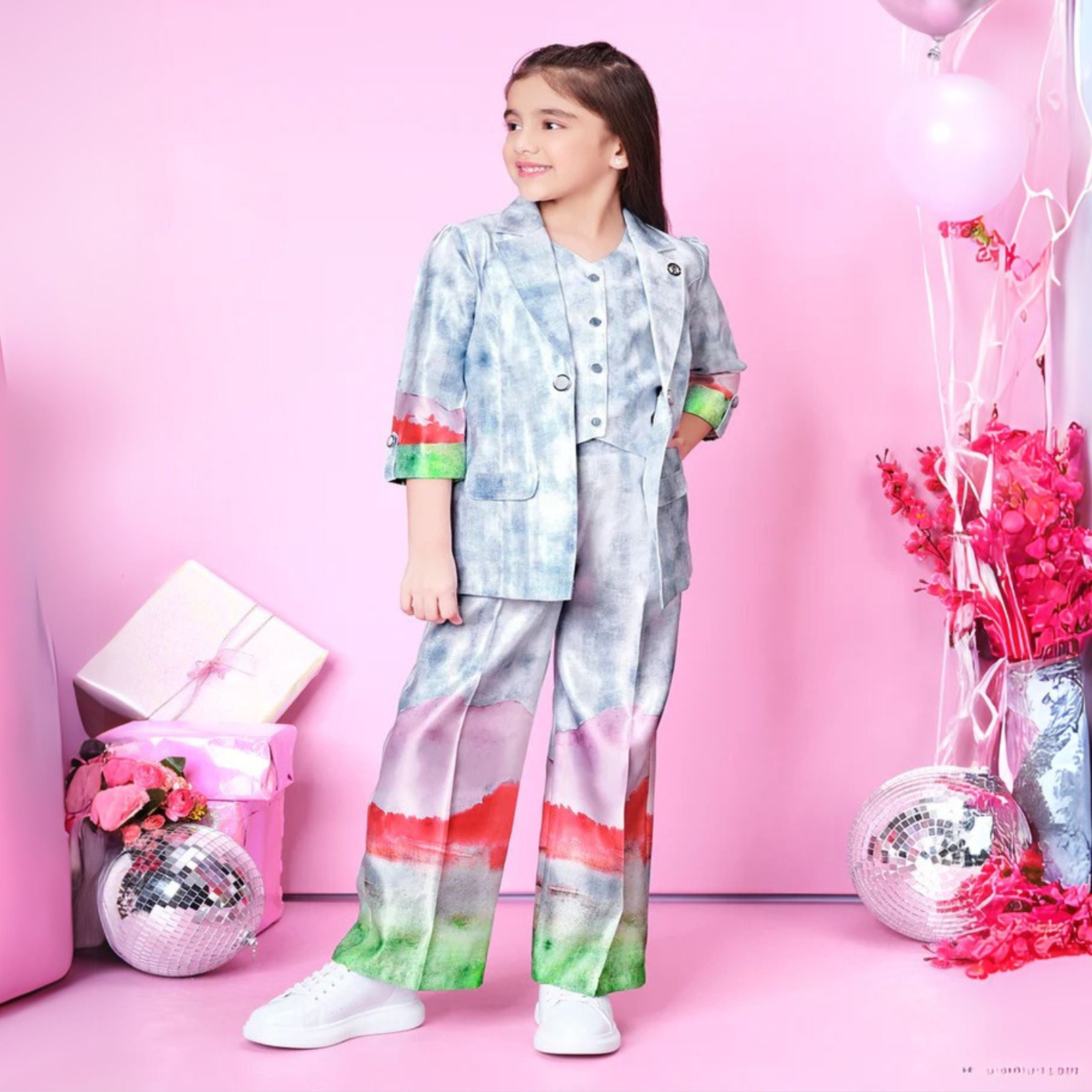 Tiny Baby Sky Blue Colored Pant Set