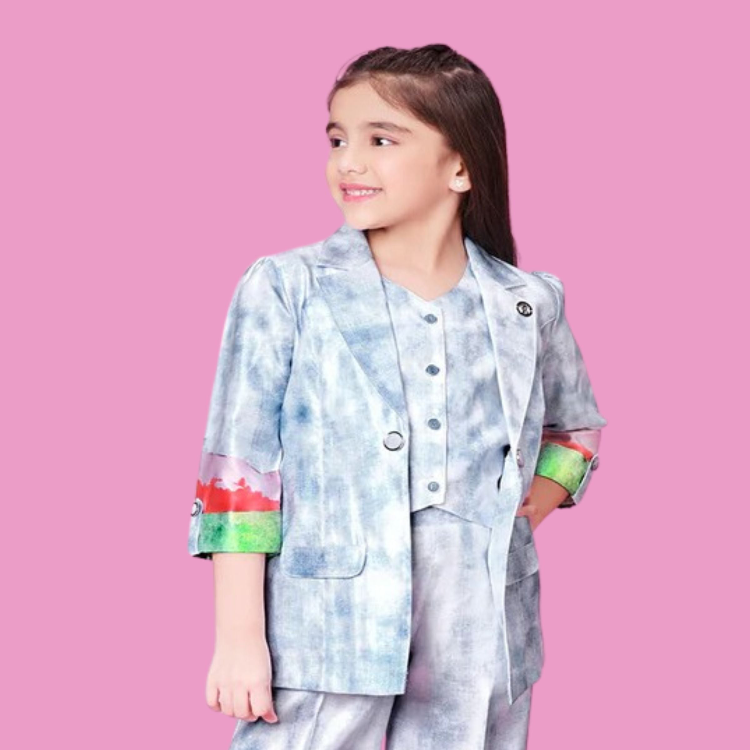 Tiny Baby Sky Blue Colored Pant Set