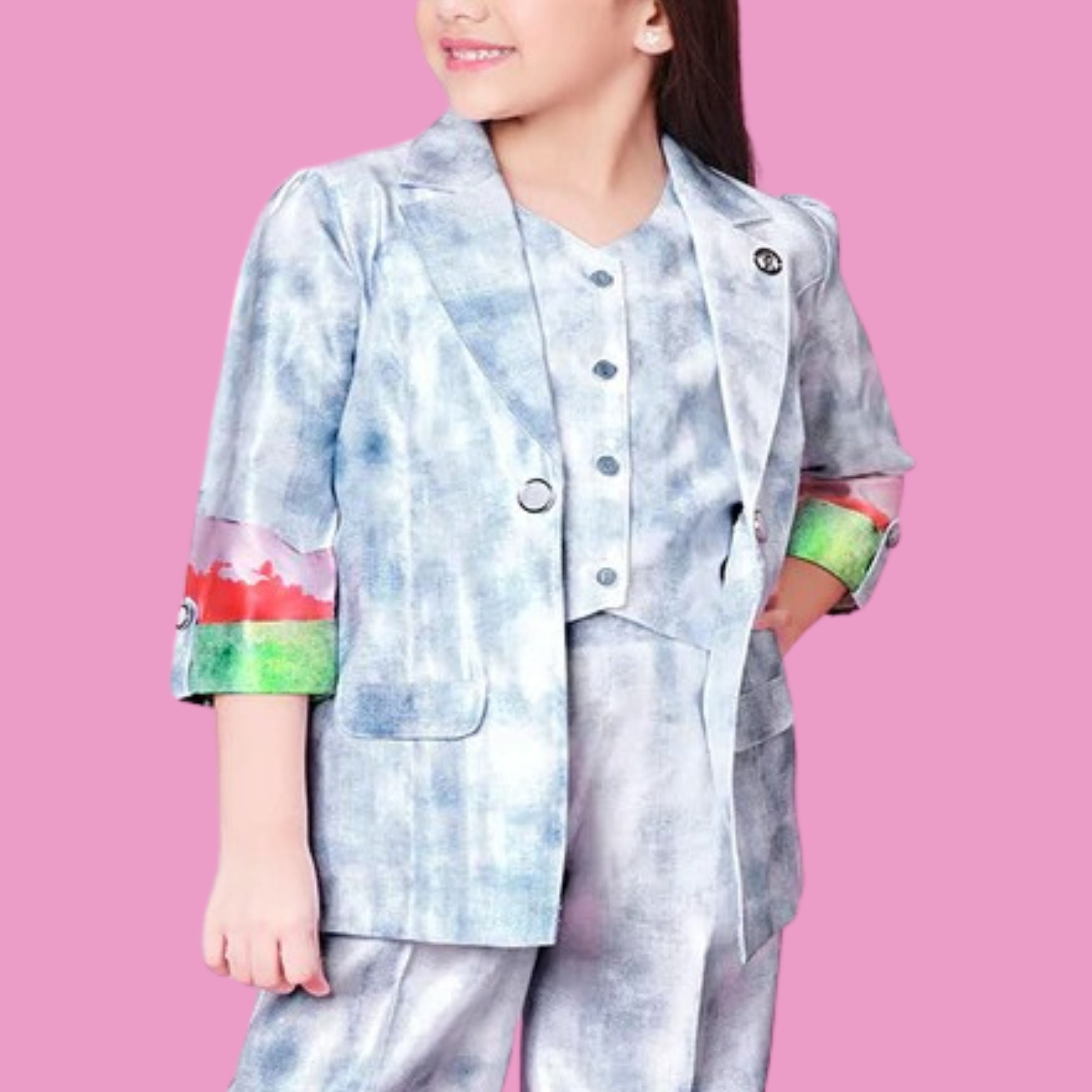 Tiny Baby Sky Blue Colored Pant Set