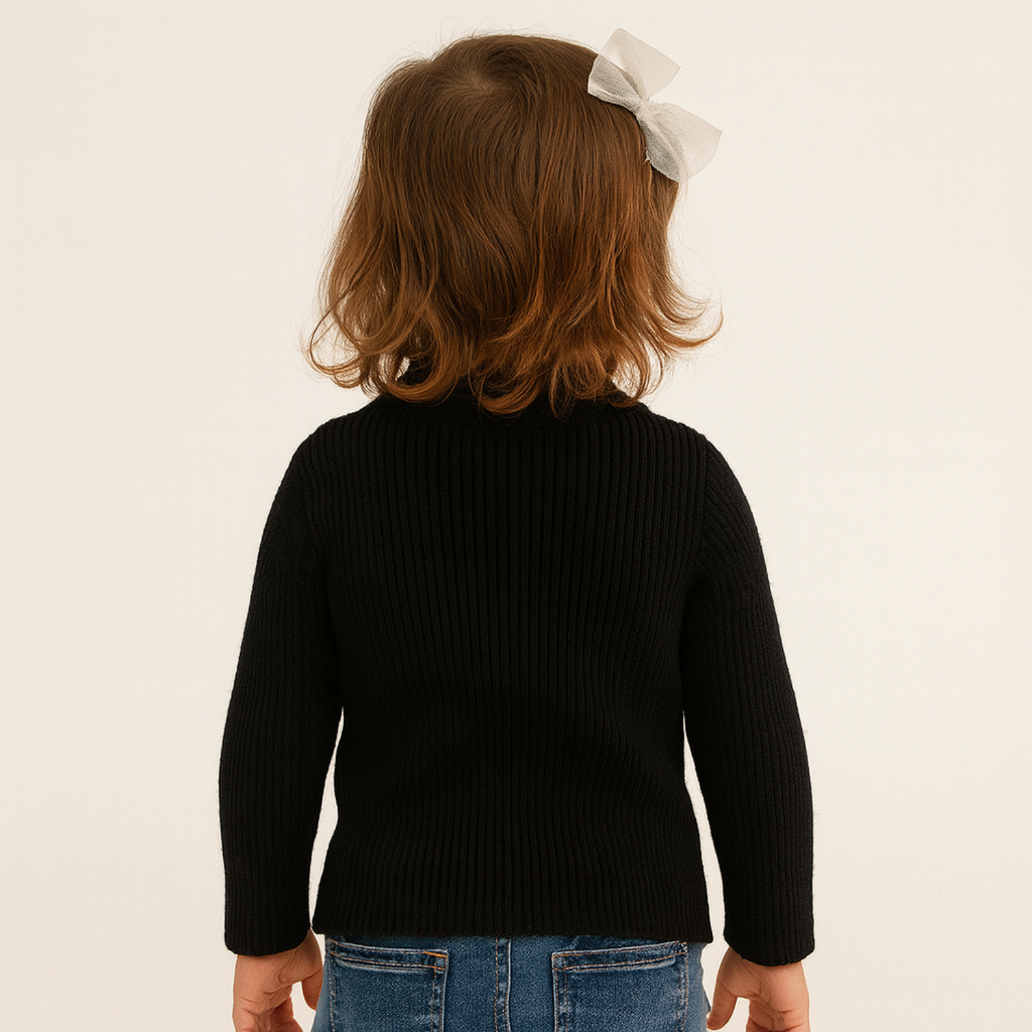 Smile Baby Ribbed Turtleneck Sweater – Soft Knit for 6M to 24M (Multiple Colors)