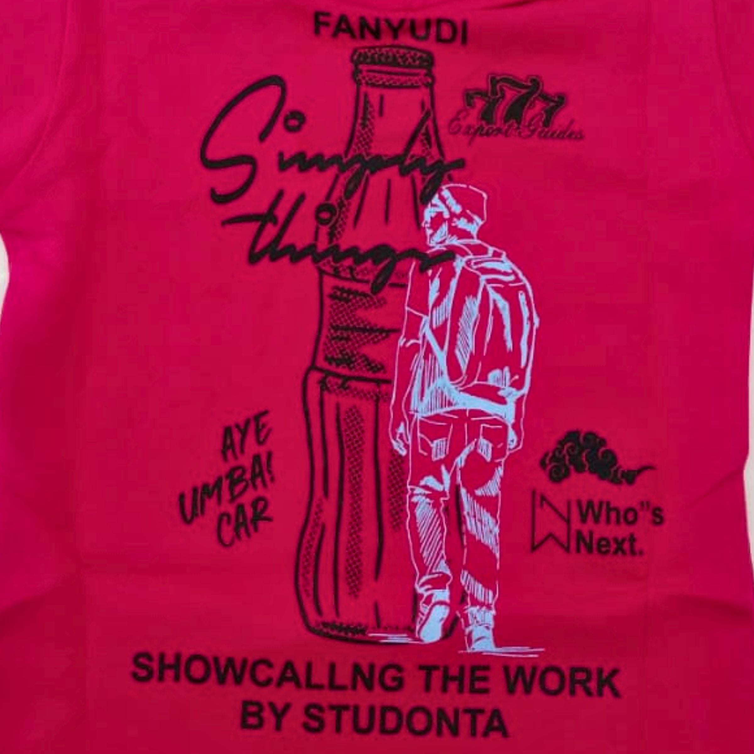 Smile Baby Boys’ Cotton Graphic T-Shirt – Brown & Rani, 12 Months to 5 Years