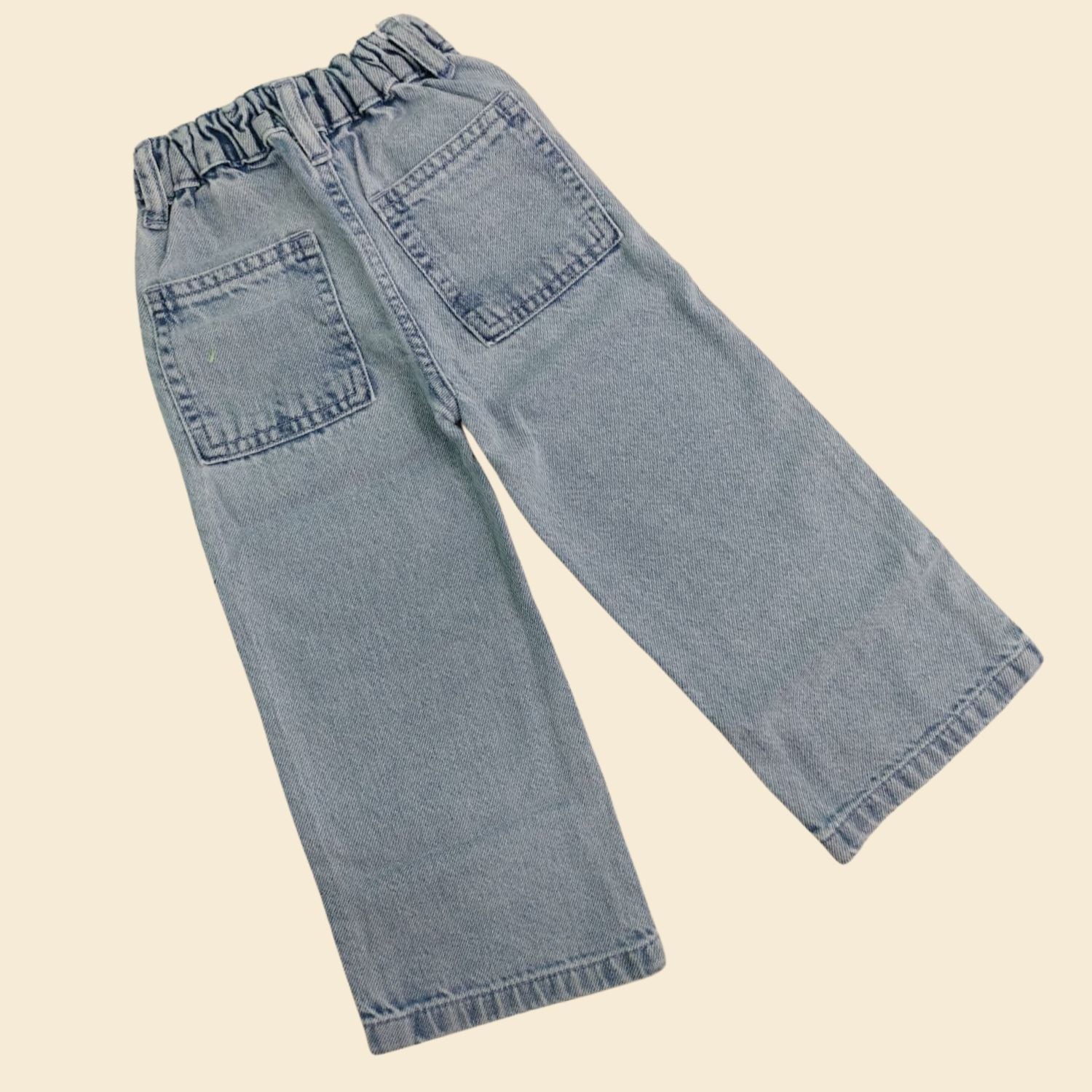 ROXY Girls Cartoon Print Denim Jeans – Stylish & Comfortable Bottom Wear (18M–12Y)