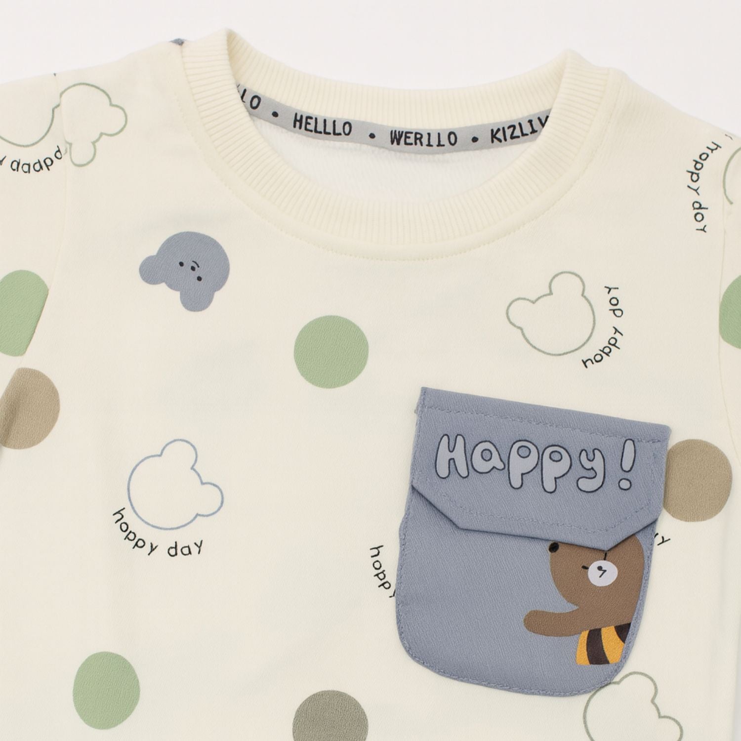 Smile Baby Boys’ Sweatshirt & Cargo Pant Set | 0–3 Years | Purple & Sky Blue