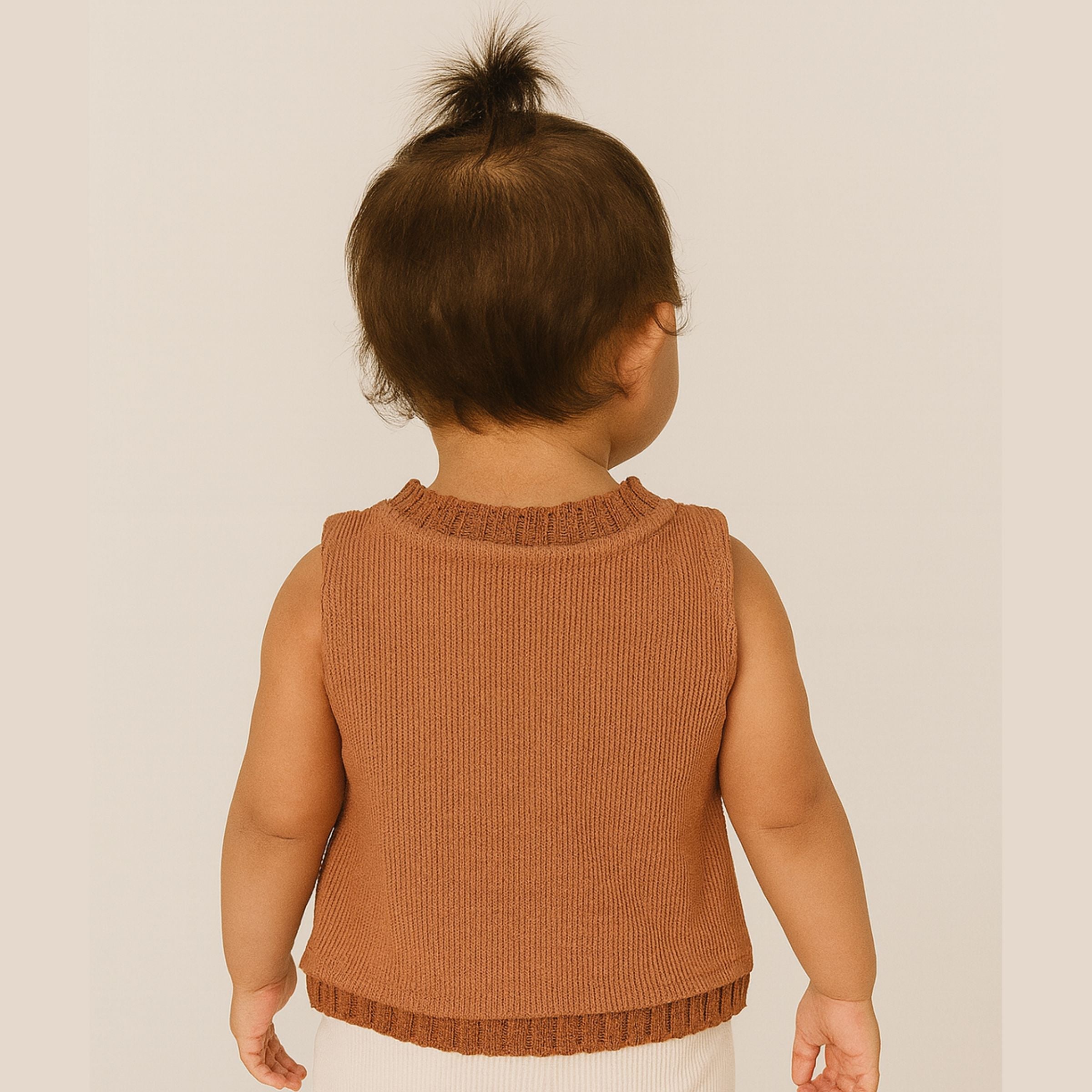 Smile Baby Premium Ribbed Sleeveless Knit Top (18M – 12Y)