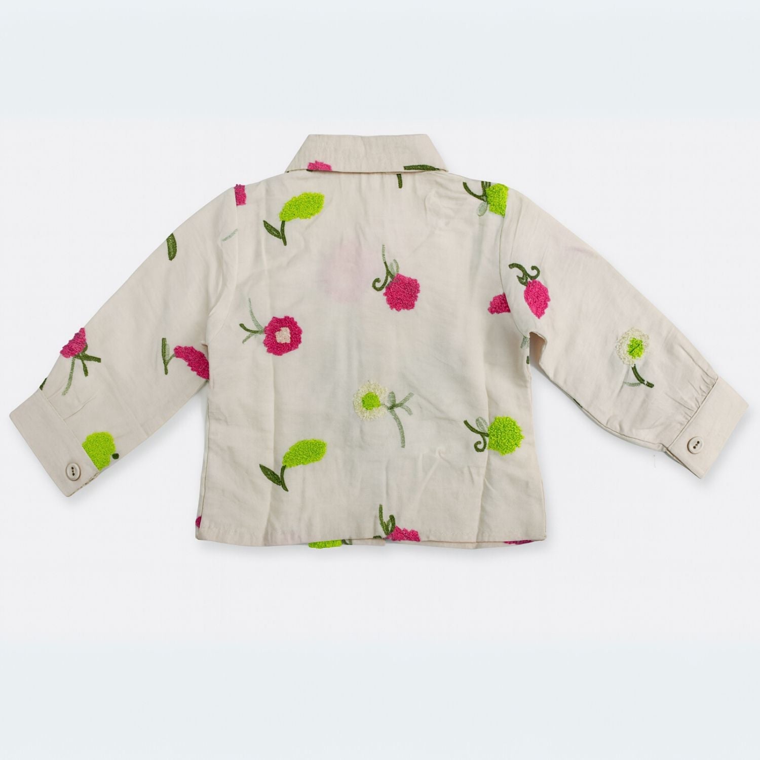 LEMONMINT Girls’ Floral Embroidered Shirt | Age 4 to 14+ Years