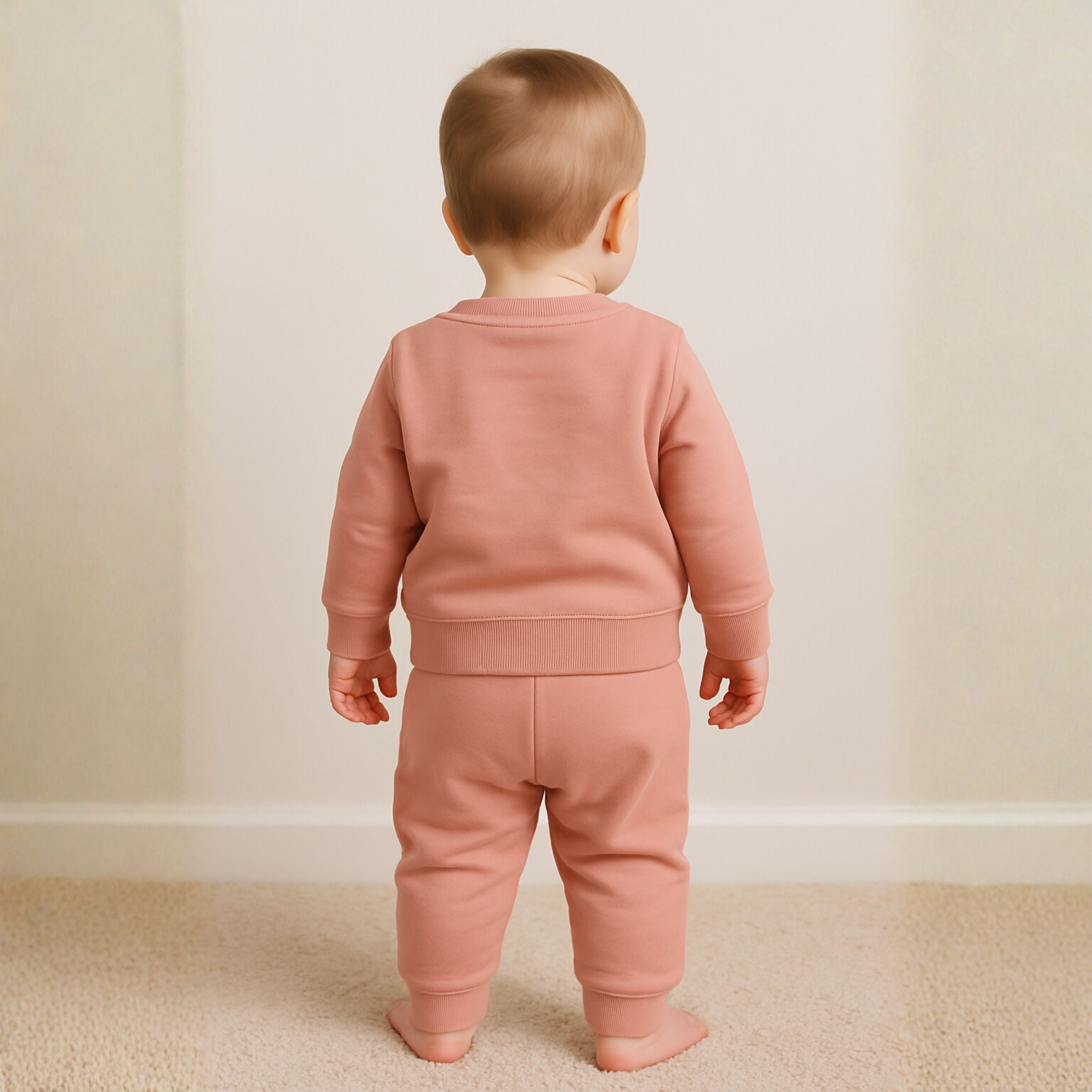 Ollypop “Rumble in the Jungle” Baby Cotton Sweatshirt & Jogger Set (3M–3y)