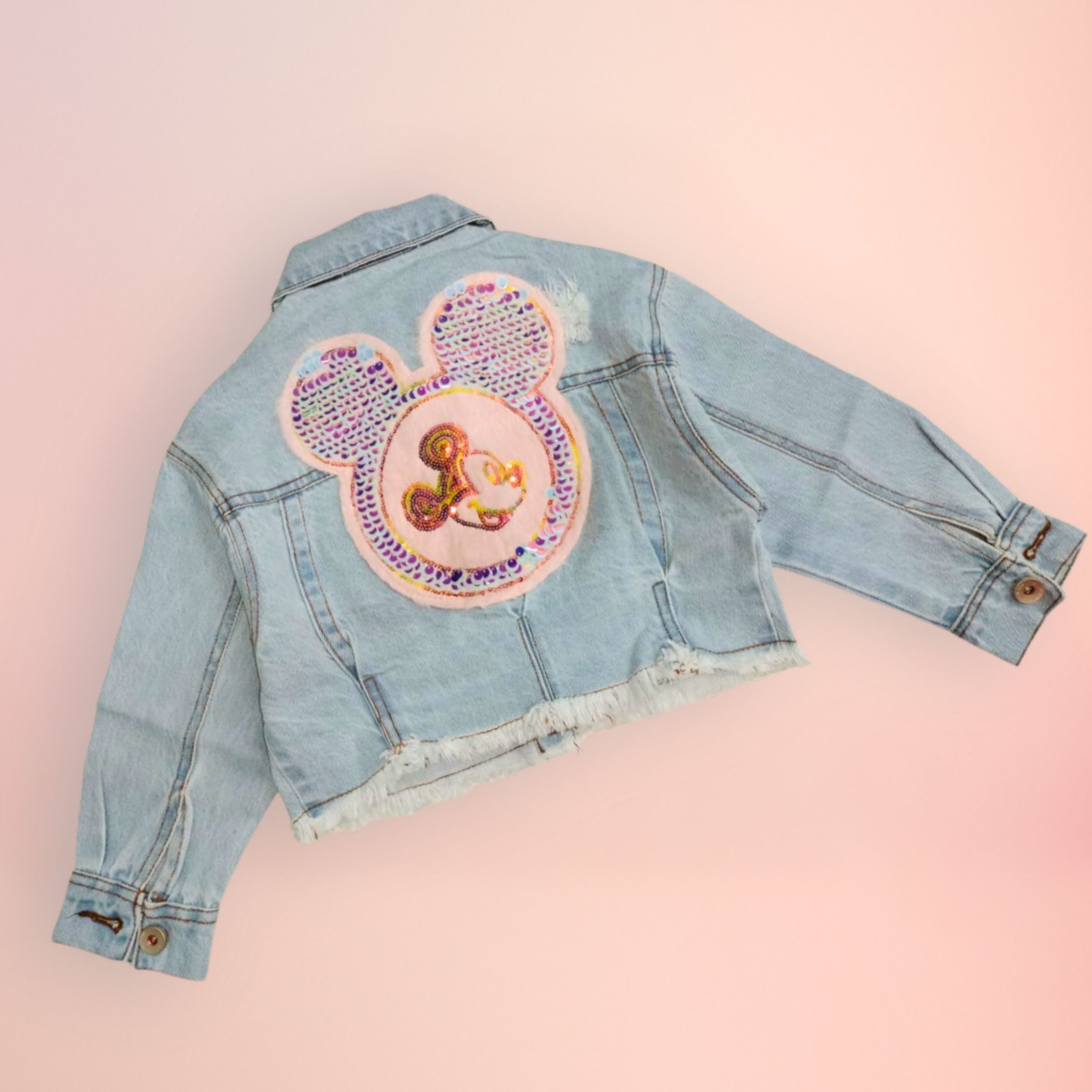 Reverse X-Treme girls’ Cropped Denim Jacket – D. Denim & L. Denim (Age 4–12 Years)